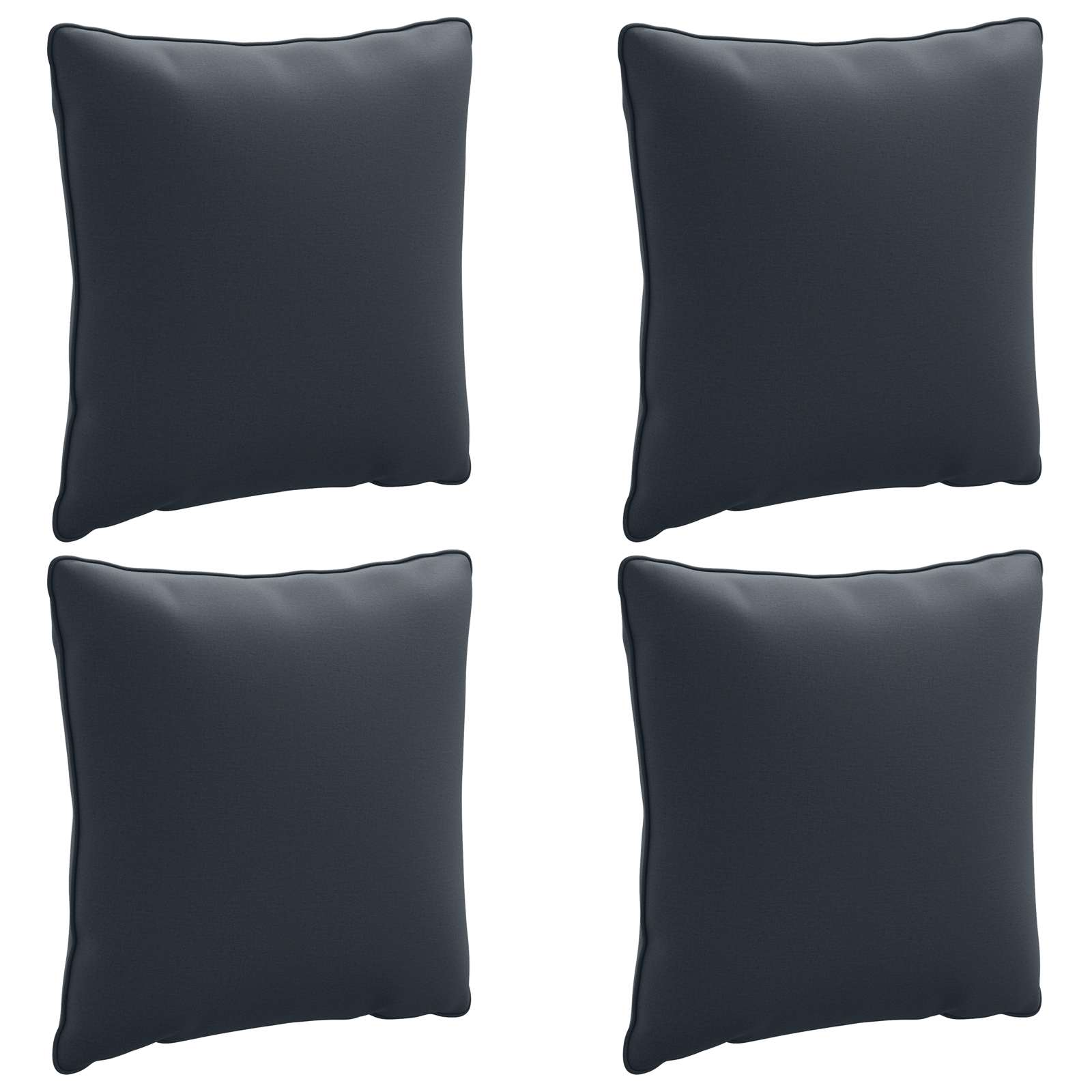 vidaXL Vankúš na chrbát PUTTEN 4 ks 100% polyester Tmavomodrá