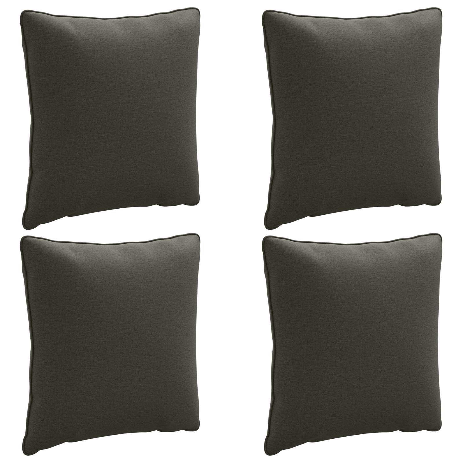 4-Delige Rugkussens PUTTEN 4 pcs 100% Polyester Antraciet image 1