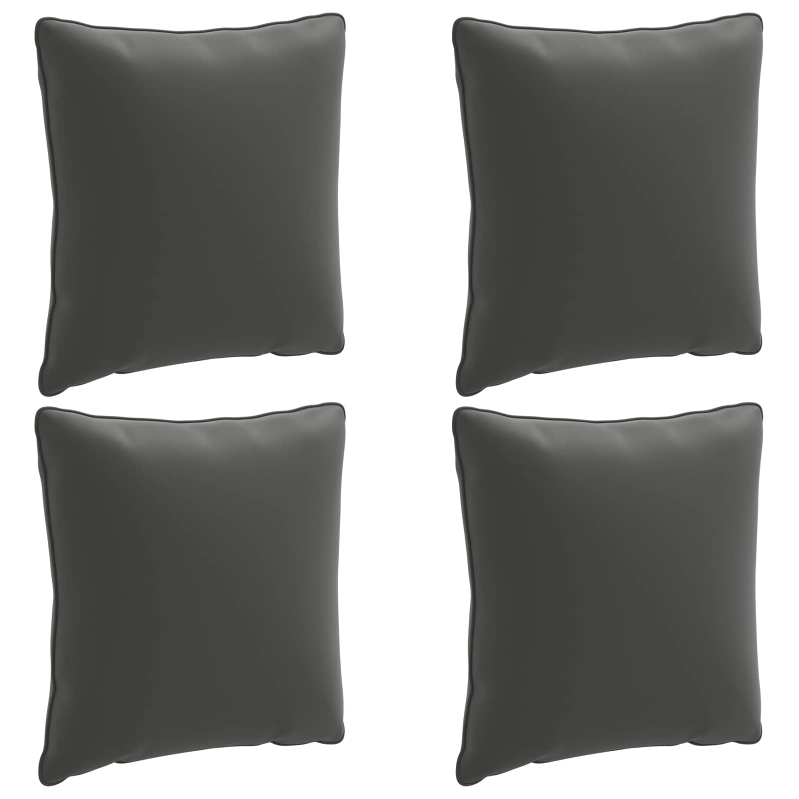4-Delige Rugkussens PUTTEN 4 pcs 100% Polyester Antraciet image 1