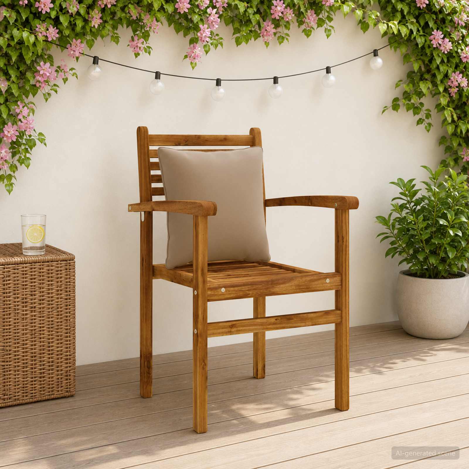 4-частова задна възглавница PUTTEN 4 pcs 100% полиестер Таупе