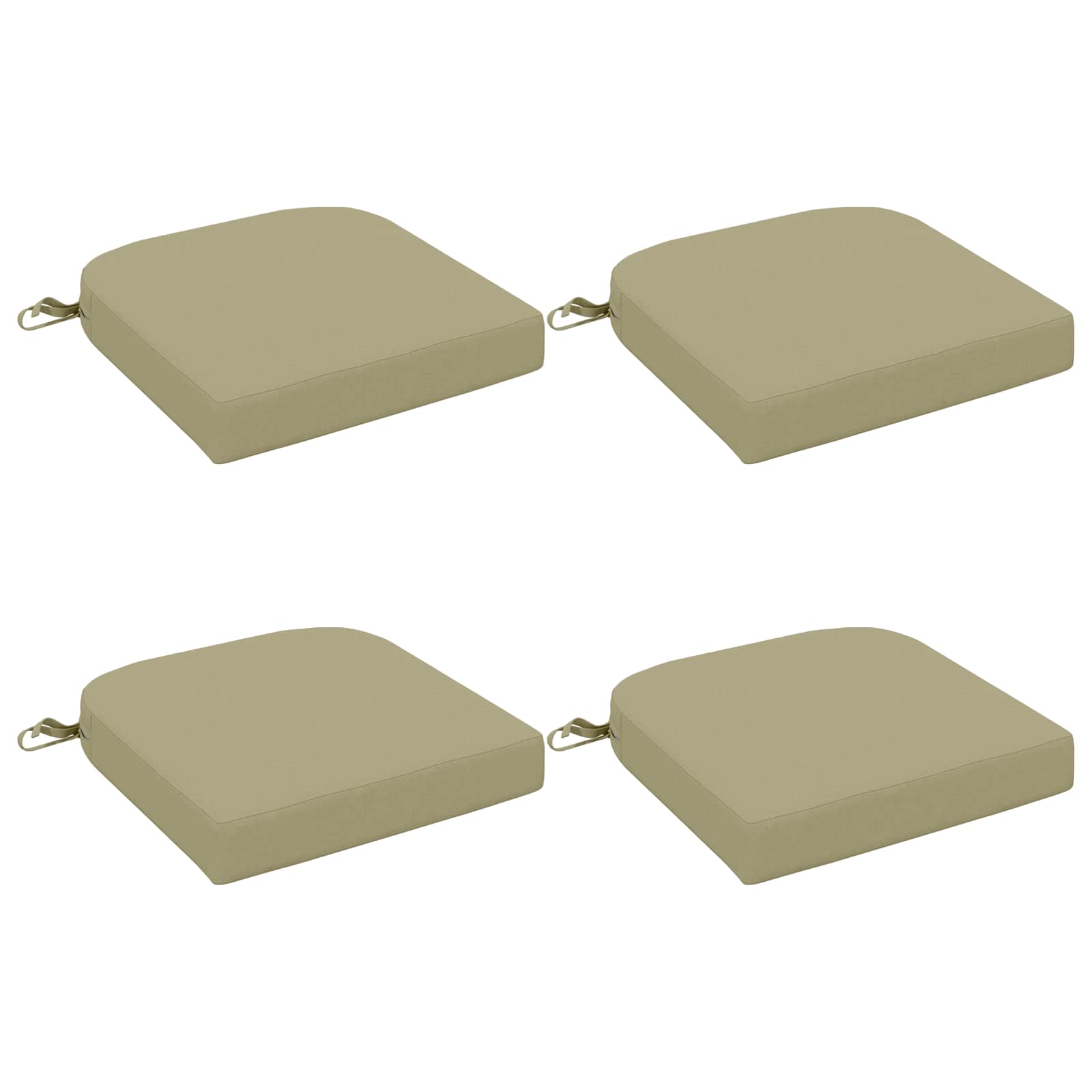4-delige Zitkussens SOEST 4 pcs 100% Polyester Lichtgroen image 1