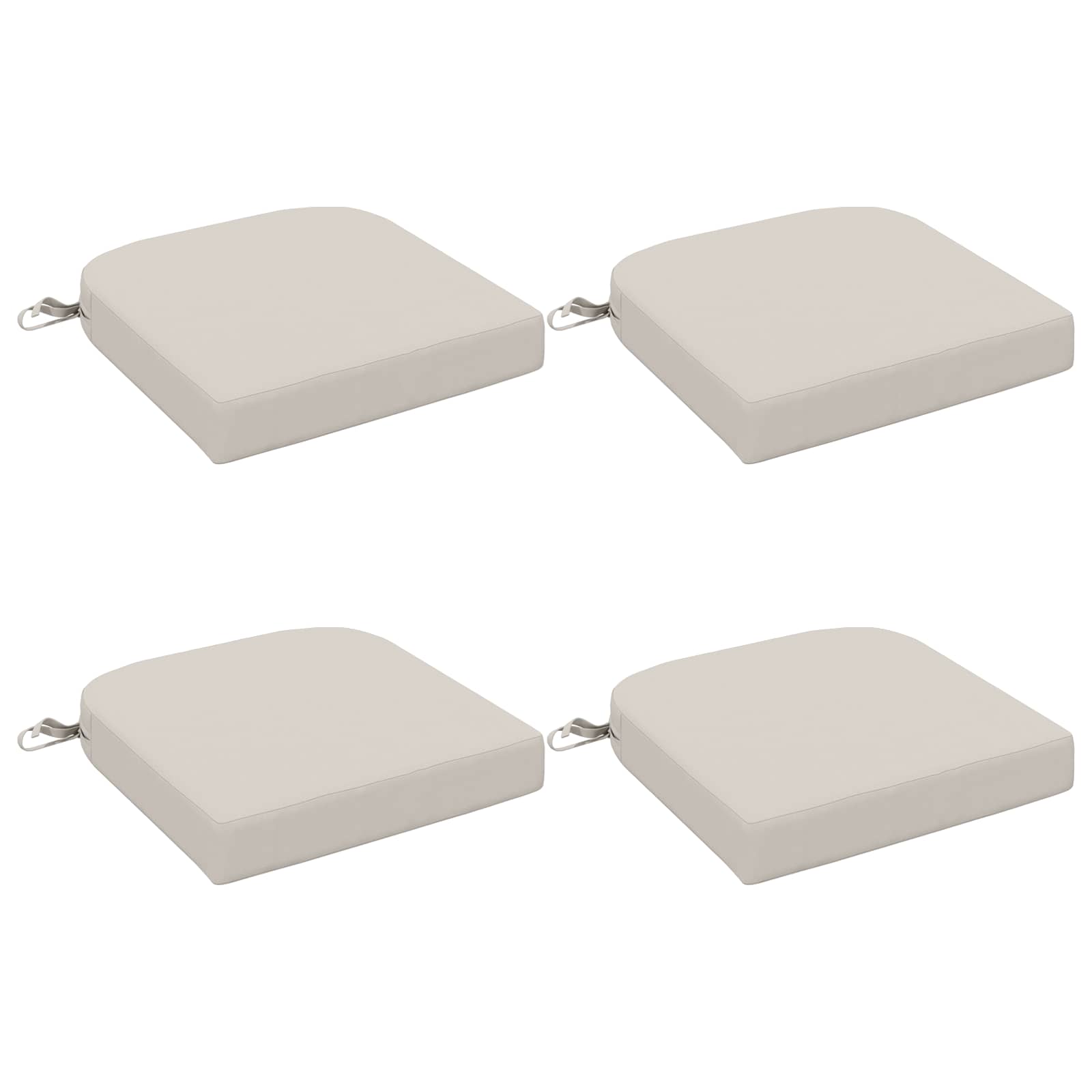 4-delige Zitkussens SOEST 4 pcs 100% Polyester Wit image 1