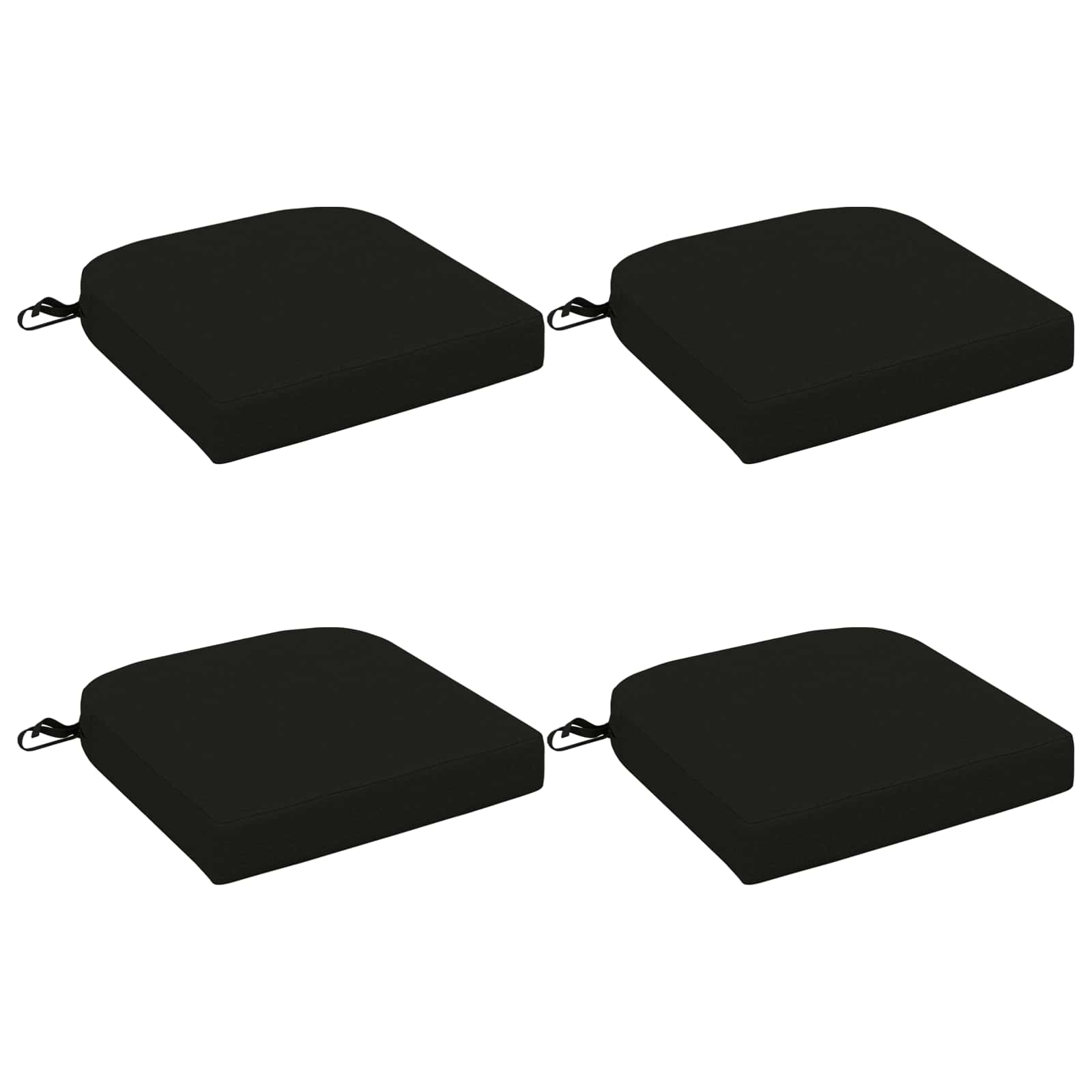 4-delige Zitkussens SOEST 4 pcs 100% Polyester Zwart image 2