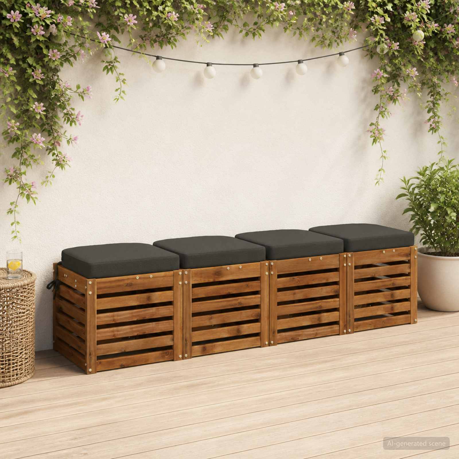 Възглавници за седалки - 4 части SOEST 4 pcs 100% полиестер