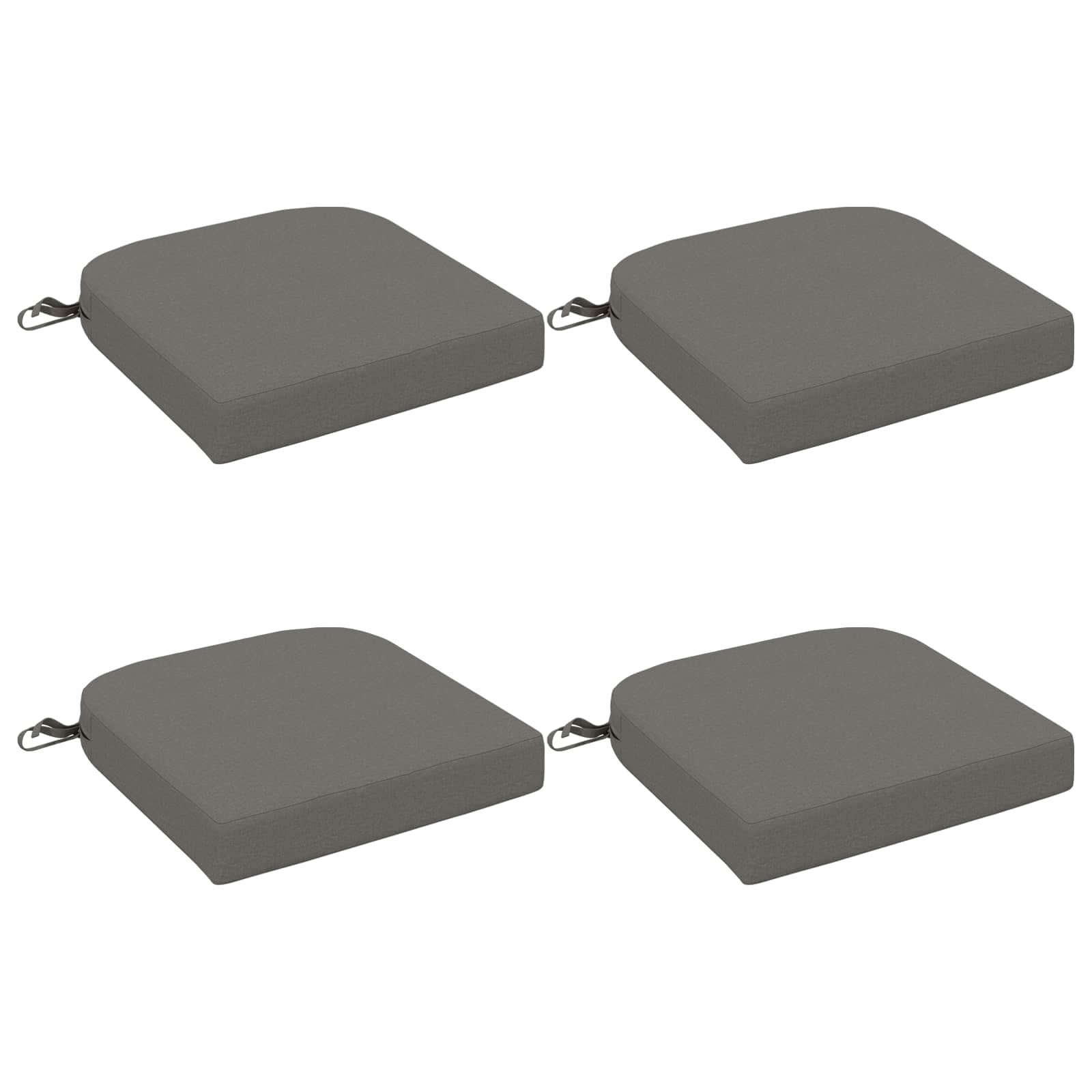 vidaXL Set de perne de 4 piese SOEST 4 buc. 100% Polyester Gri