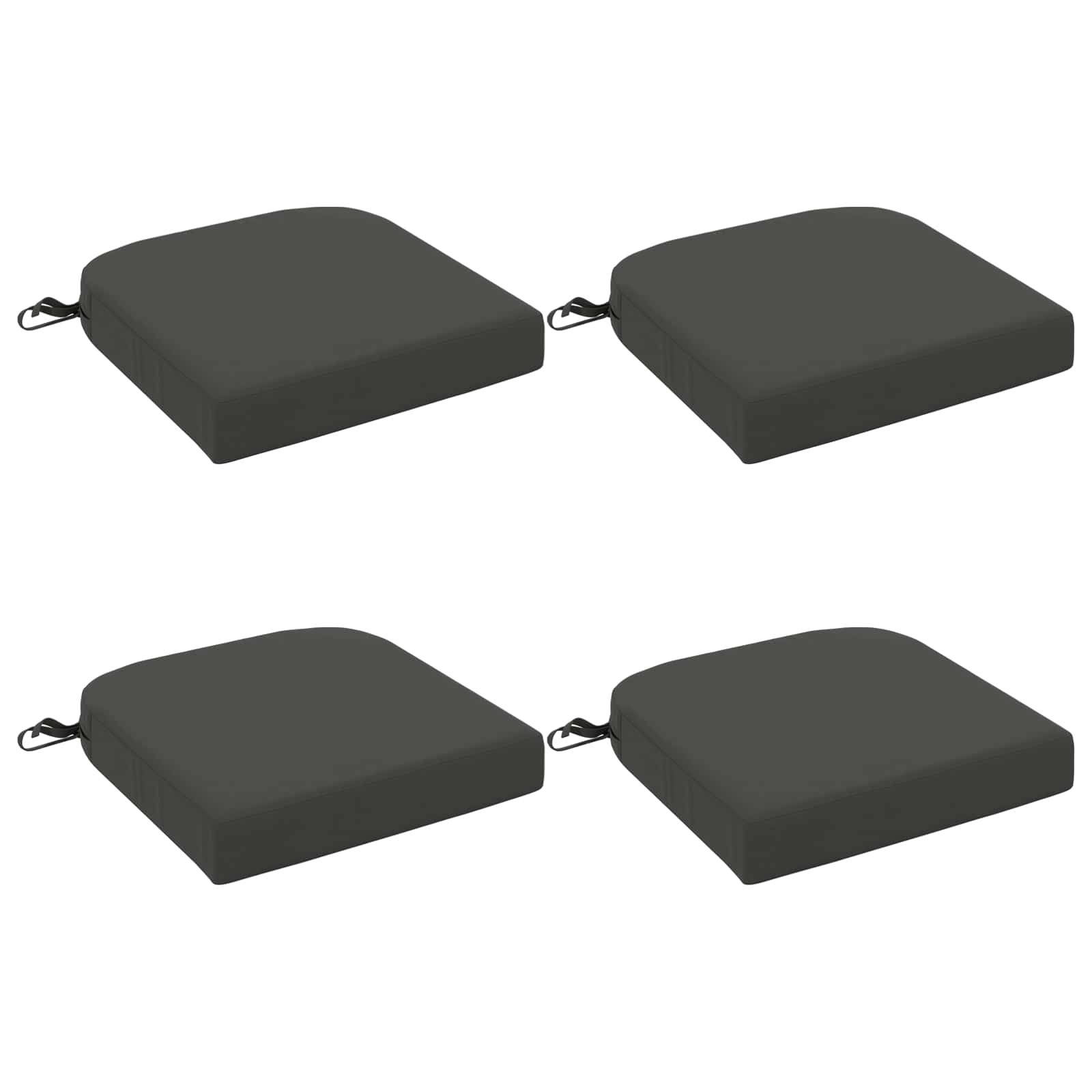 4-delige Zitkussens SOEST 4 pcs 100% Polyester Antraciet image 1