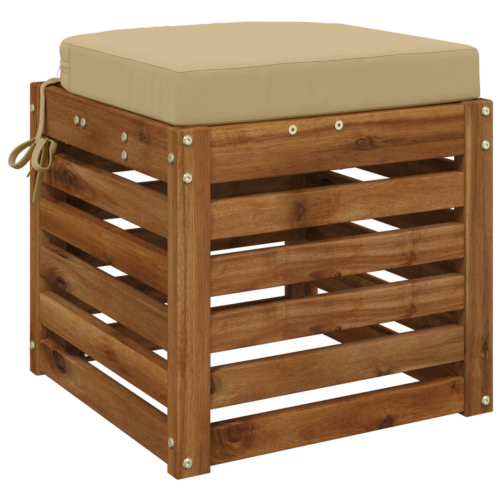 1-delig Zitkussen SOEST 100% Polyester Beige 40 x 40 x 7 cm image 2