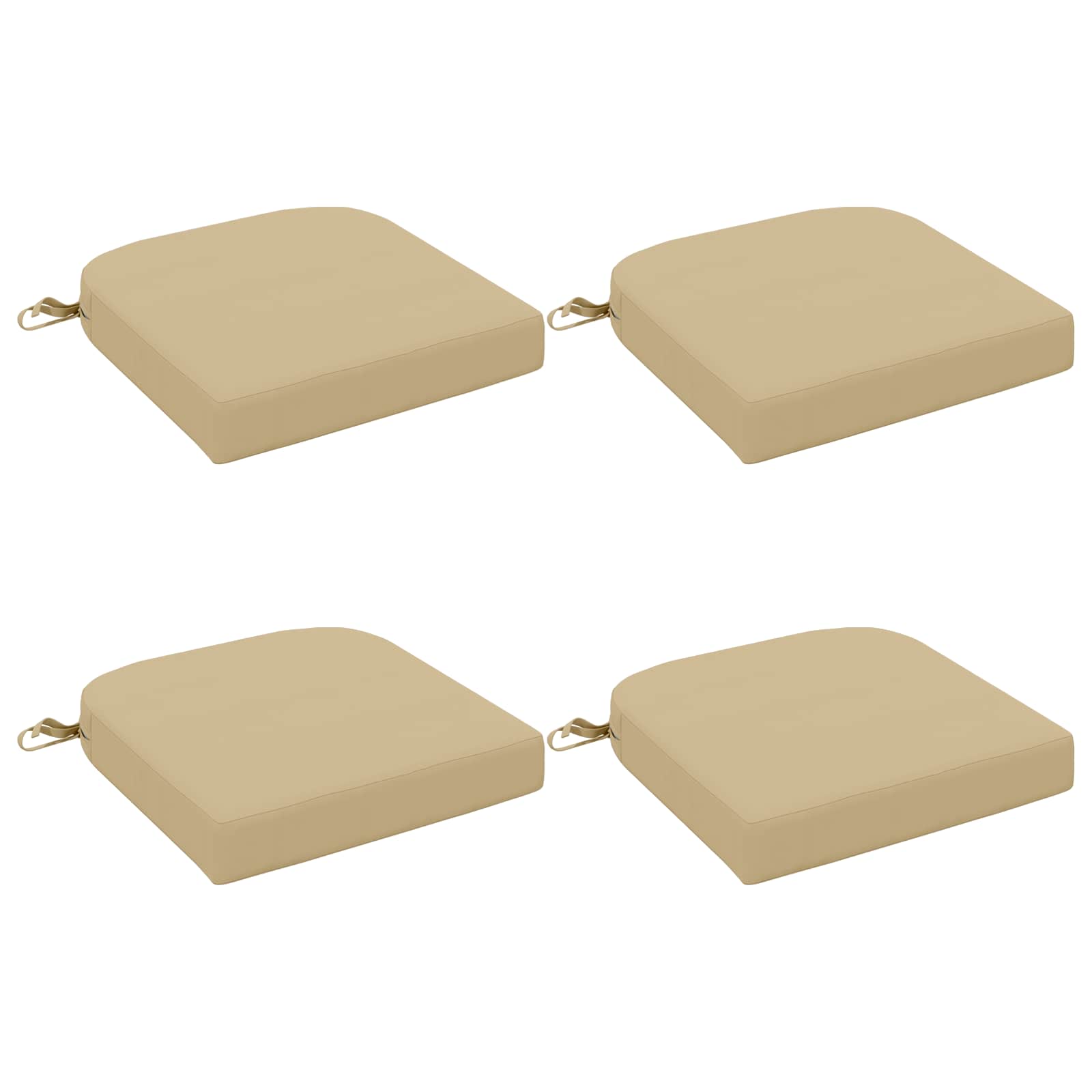 4-delige Zitkussens SOEST 4 pcs 100% Polyester Beige image 1