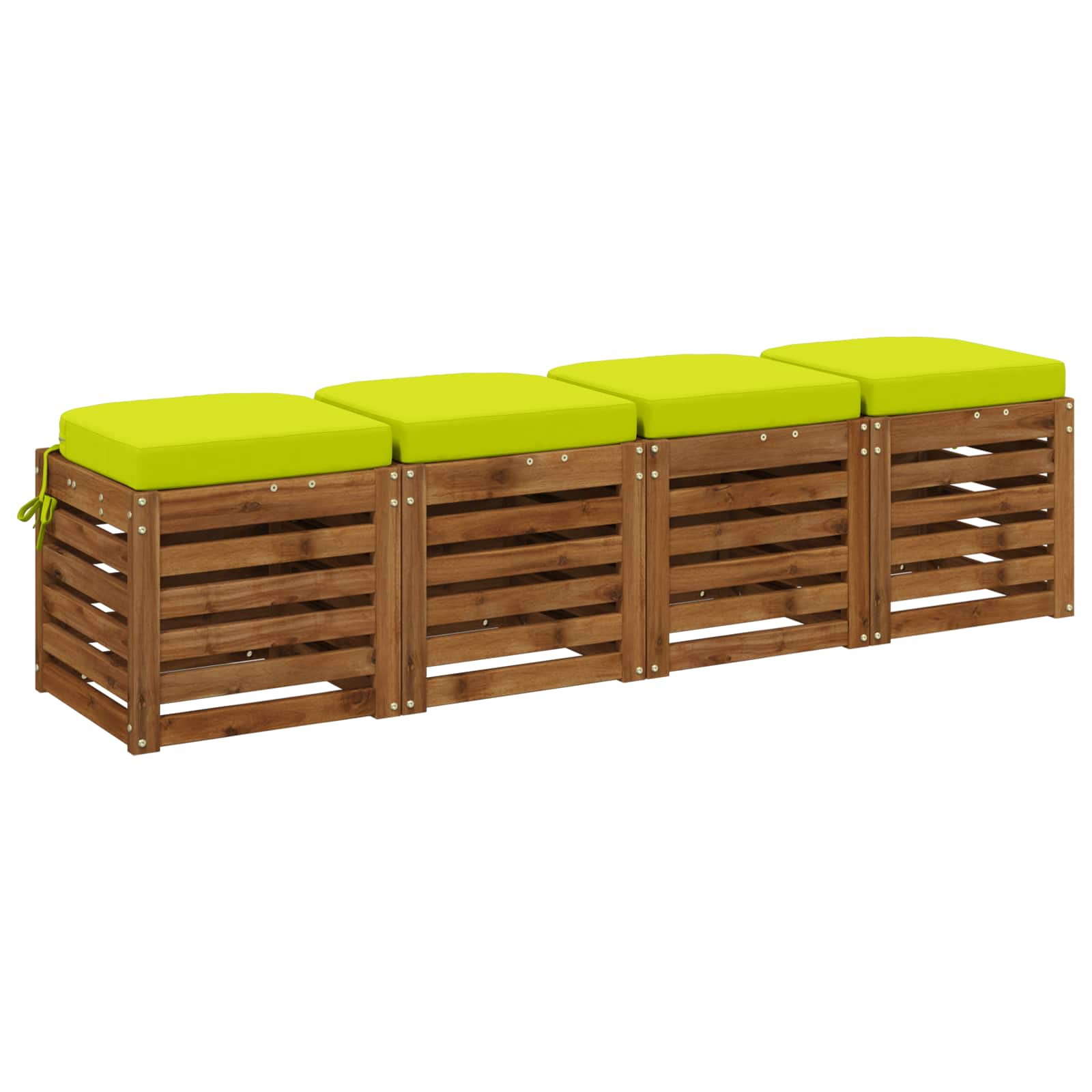 4-delige Zitkussens SOEST 4 pcs 100% Polyester Helder groen image 2