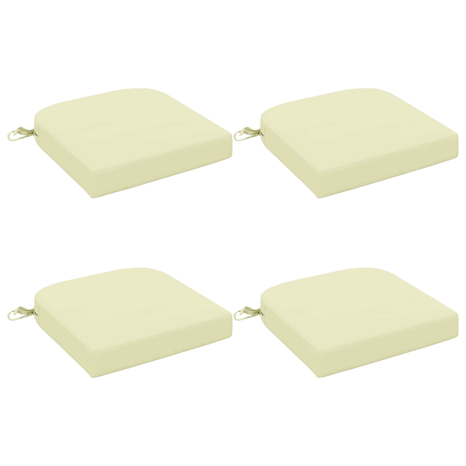 4-delige Zitkussens SOEST 4 pcs 100% Polyester Crèmekleurig image 1