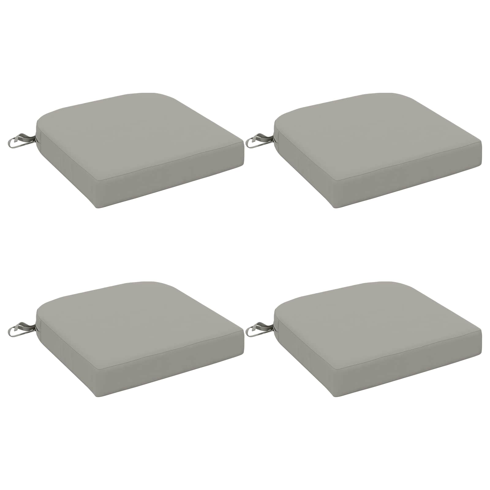 4-Piece Zitkussens SOEST 4 pcs 100% Polyester Grijs image 1