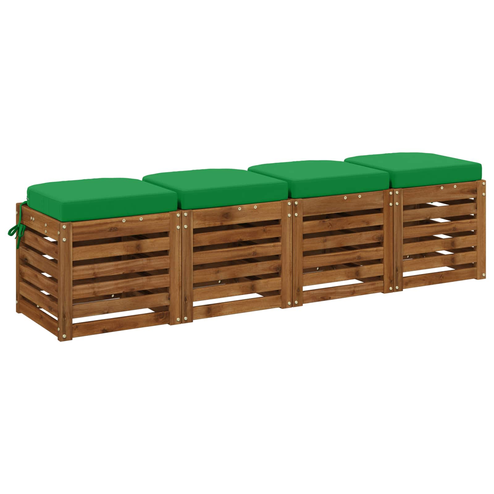 4-delige Zitkussens SOEST 4 pcs 100% Polyester Groen image 2