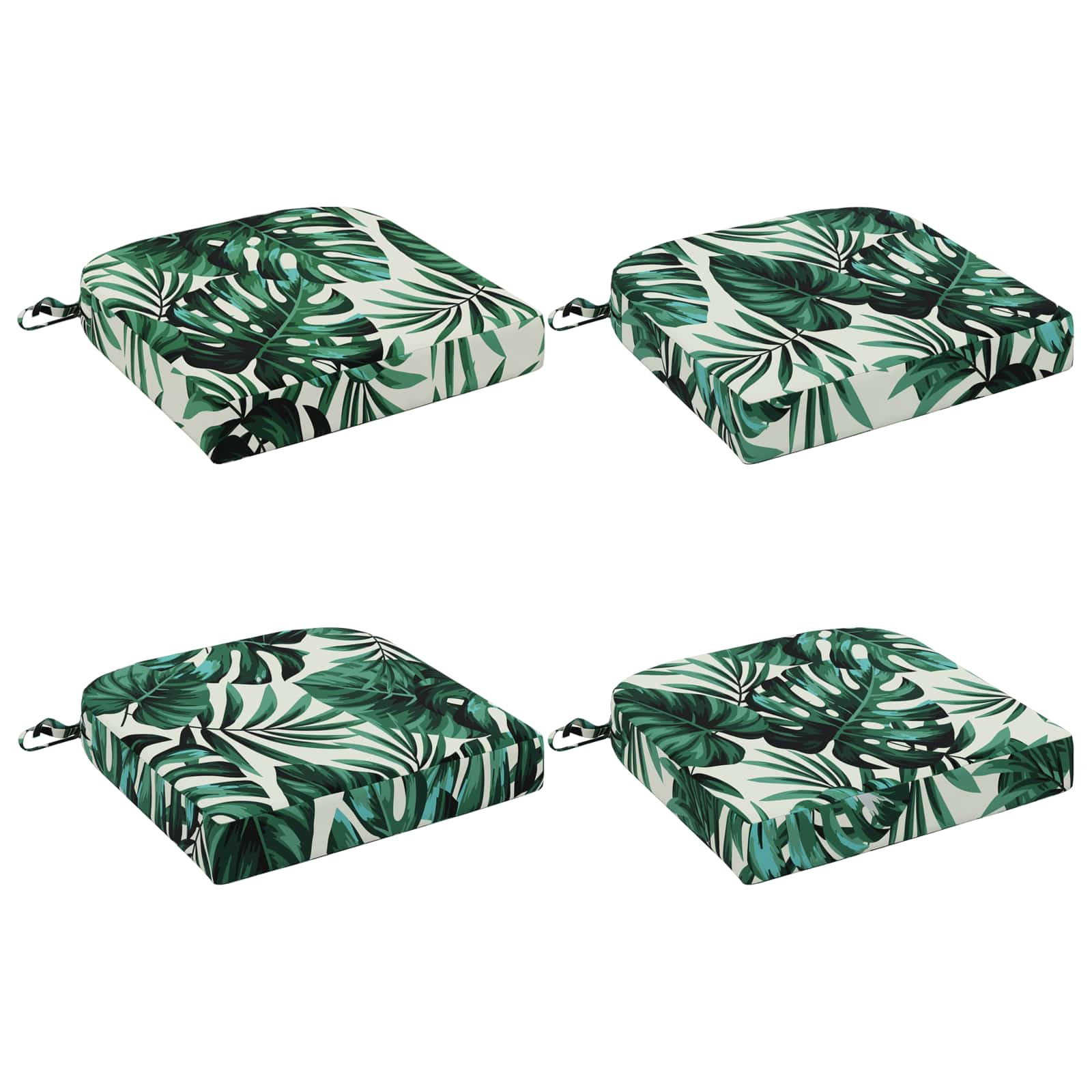 4-delige Zitkussens SOEST 4 pcs 100% Polyester Bladpatroon image 1