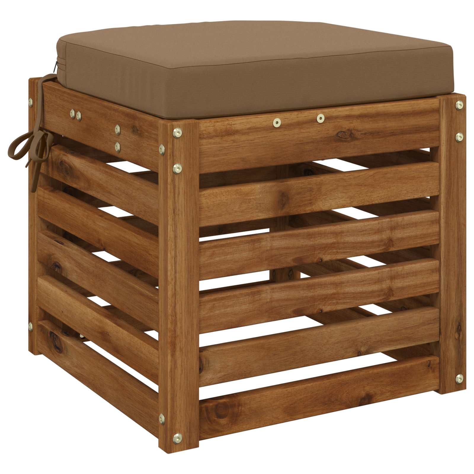 1-delig Zitkussen SOEST 100% Polyester Taupe 40 x 40 x 7 cm image 2