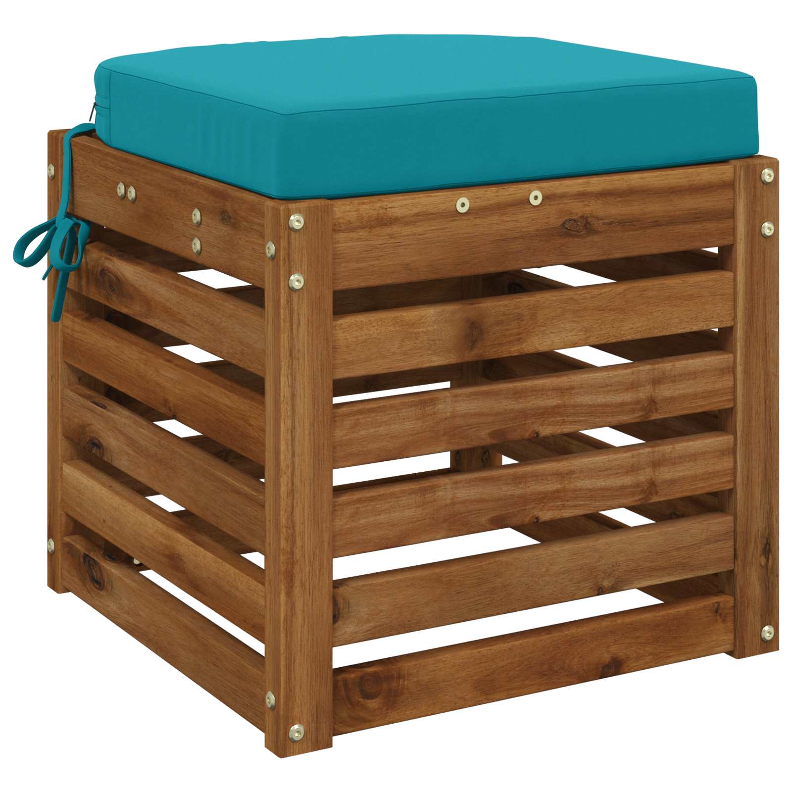 1-delig Zitkussen SOEST 100% Polyester Turquoise 40 x 40 x 7 cm image 2