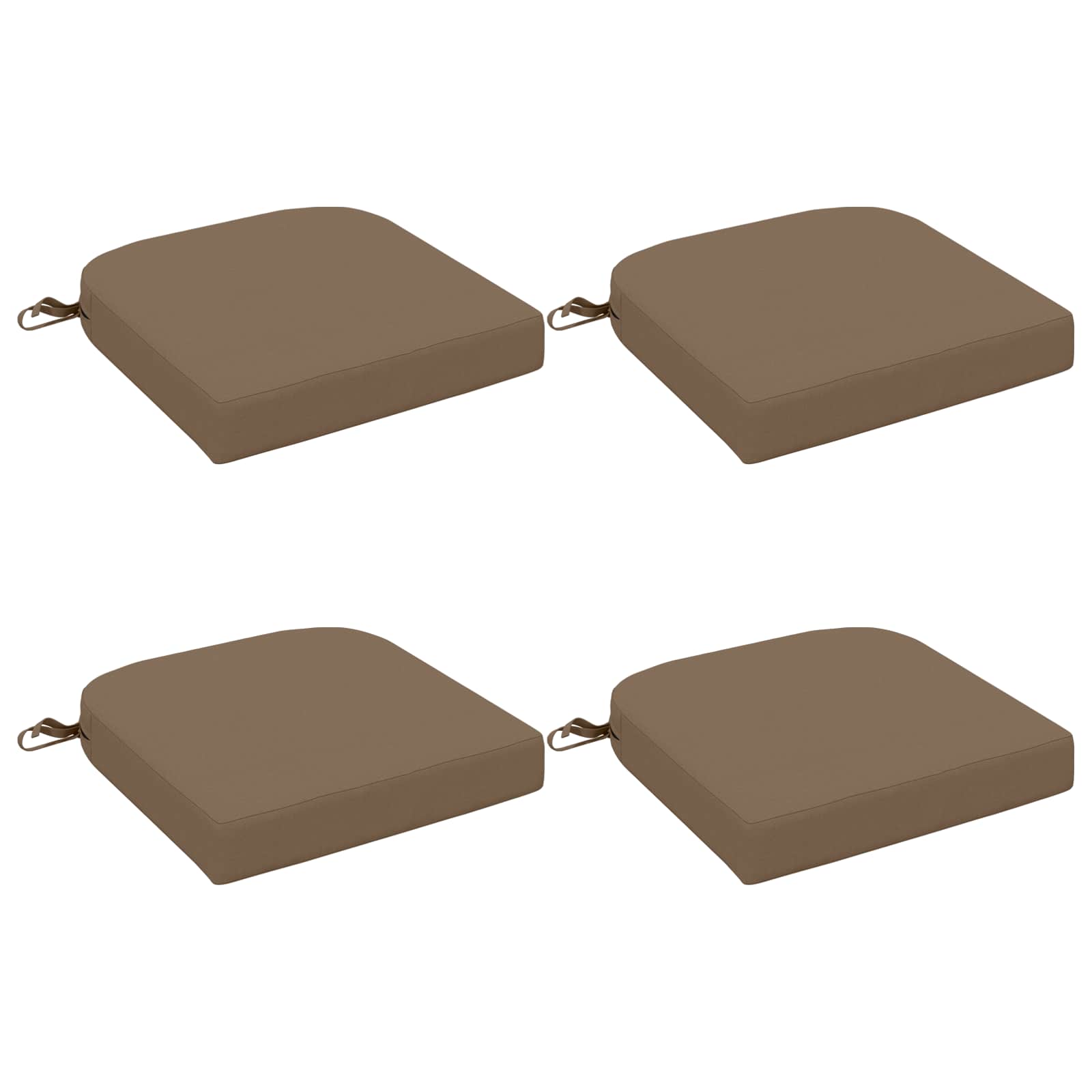 4-delige Zitkussens SOEST 4 pcs 100% Polyester Taupe image 1