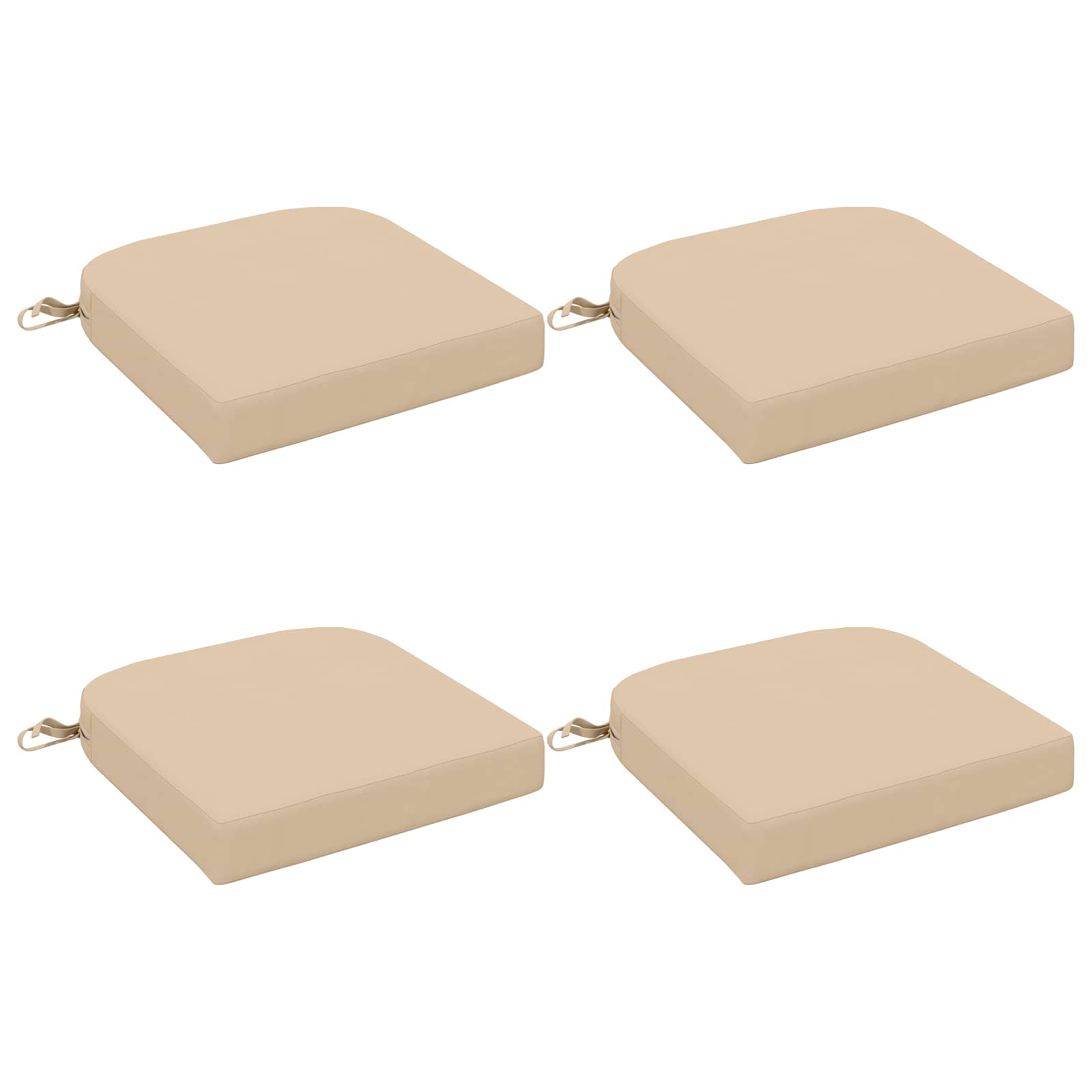 4-delige Zitkussens SOEST 4 pcs 100% Polyester Crèmekleurig image 2