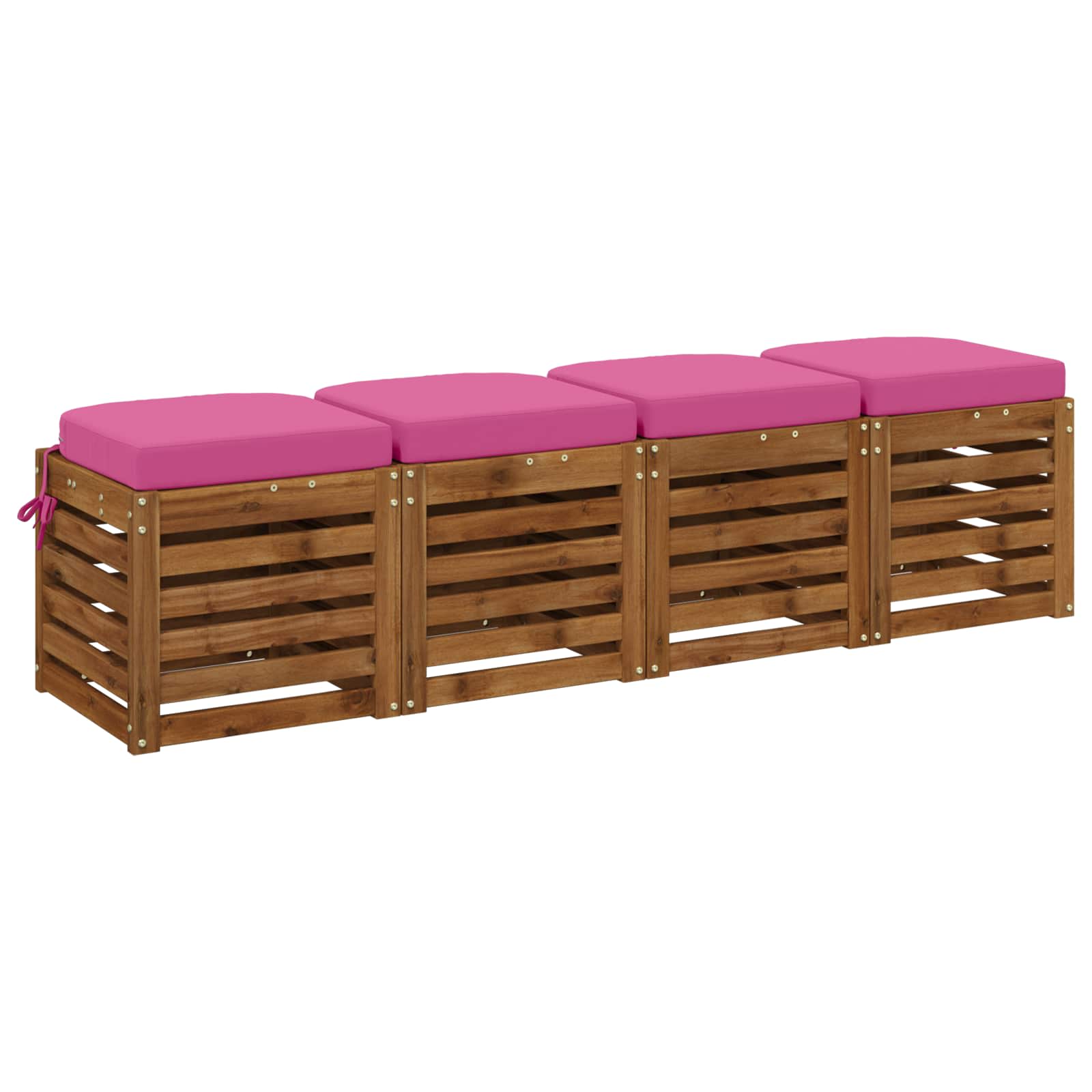 4-delige Zitkussens SOEST 4 pcs 100% Polyester Roze image 2