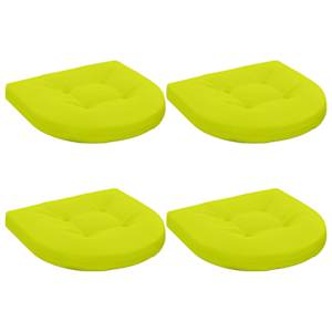 Polstry ve 4 kusech 4 ks 100% polyester Jasně zelená - obrázek 2