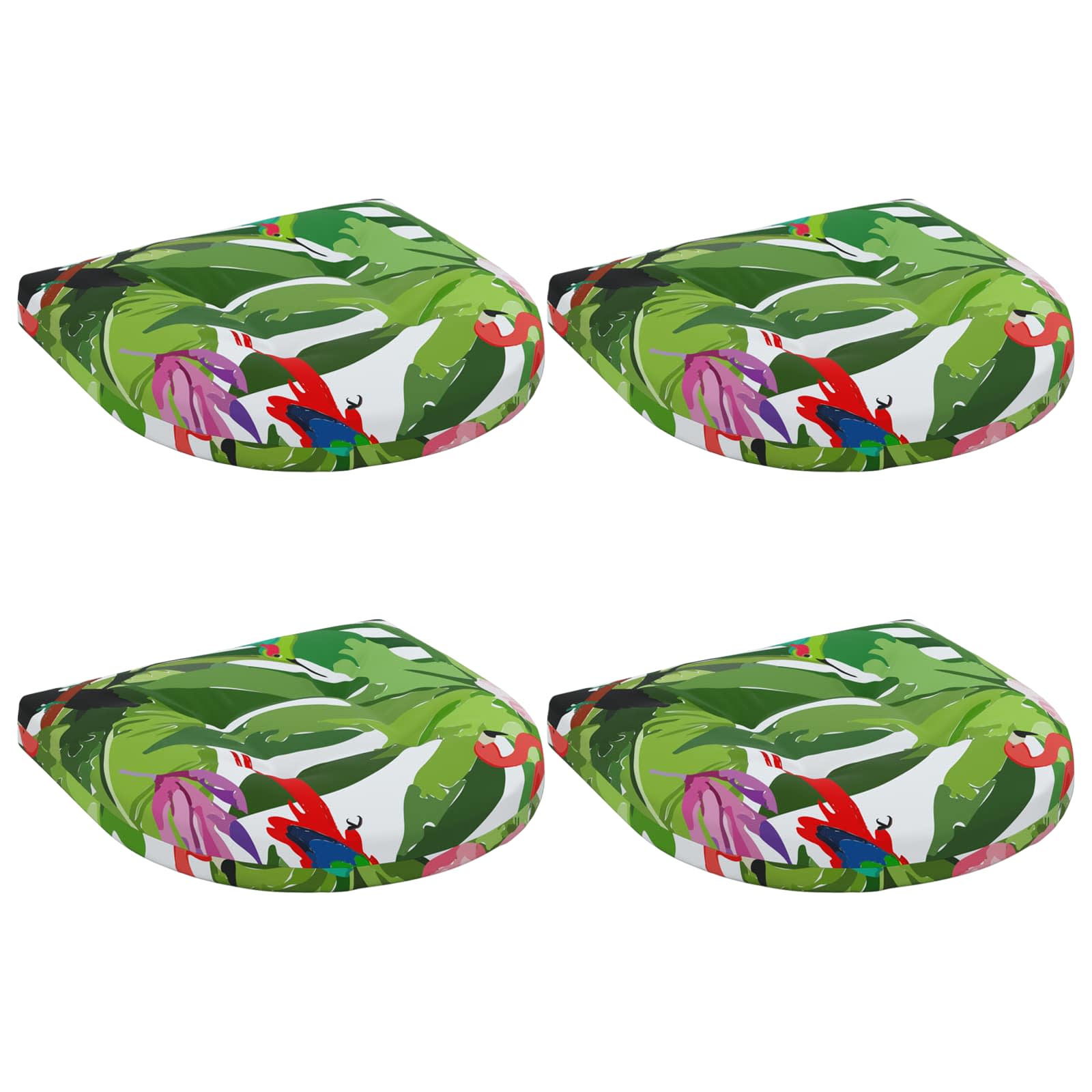 4-Piece Zitkussens 4 st 100% Polyester Meerkleurig image 1