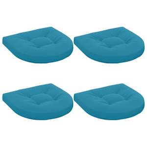 vidaXL 4-osalised istepad 4 tk 100% Pol&uuml;ester Helesinine