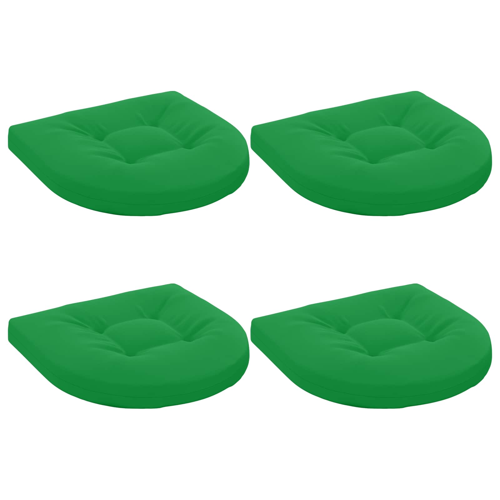 4-Piece Zitkussens 4 st 100% Polyester Groen 45 x 45 x 5 cm image 1