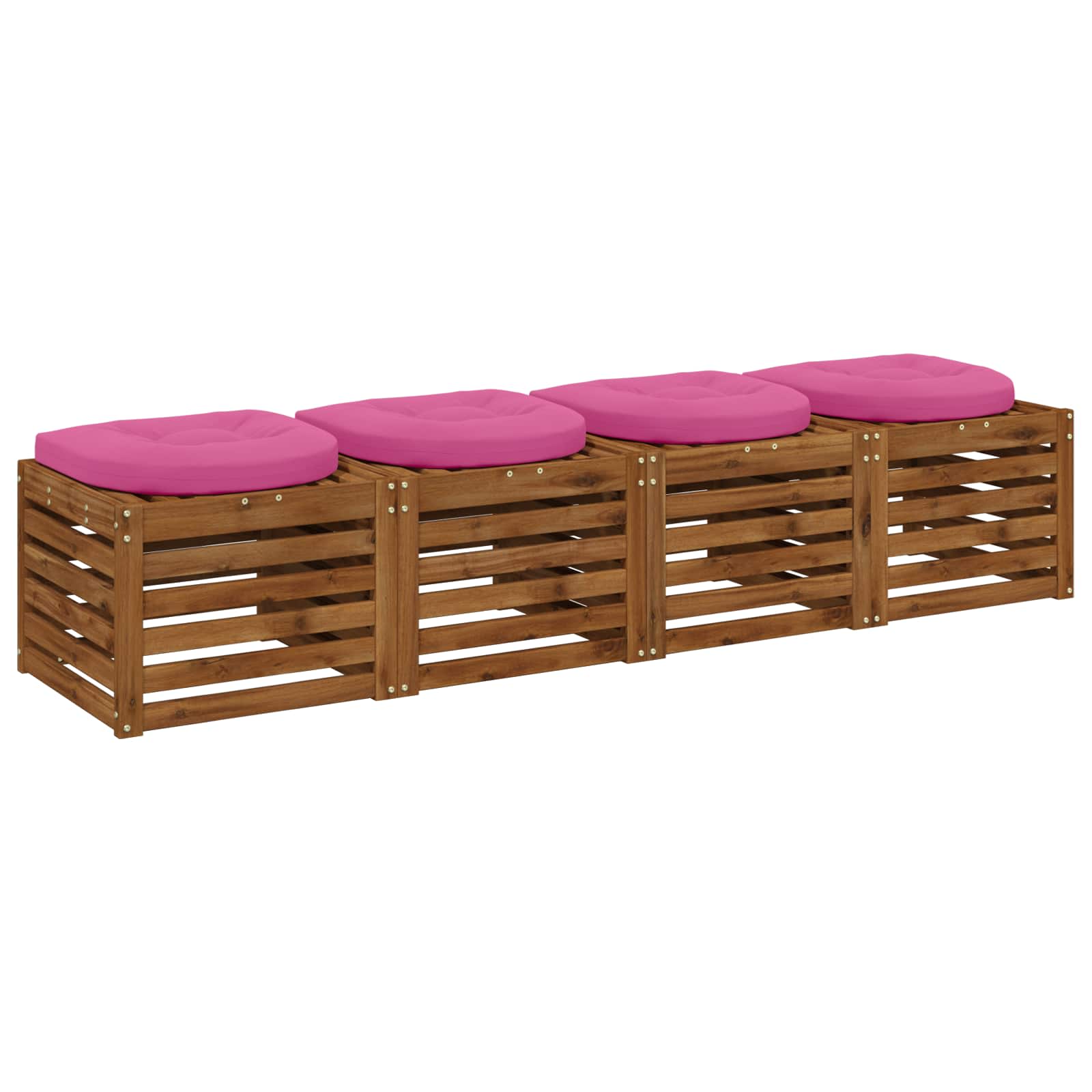 4-Piece Zitkussens 4 st 100% Polyester Roze 45 x 45 x 5 cm image 2