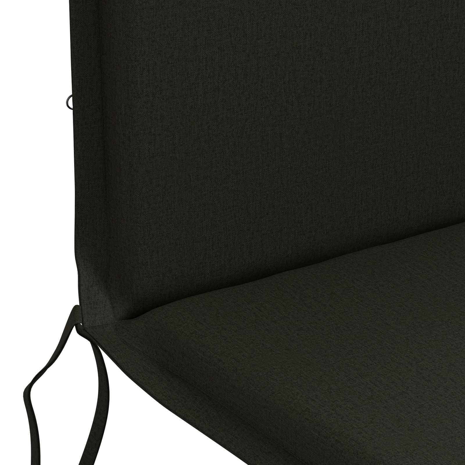 vidaXL Hochlehner-Auflage GEMERT 4 stk. 100 % Polyester Schwarz – Bild 6