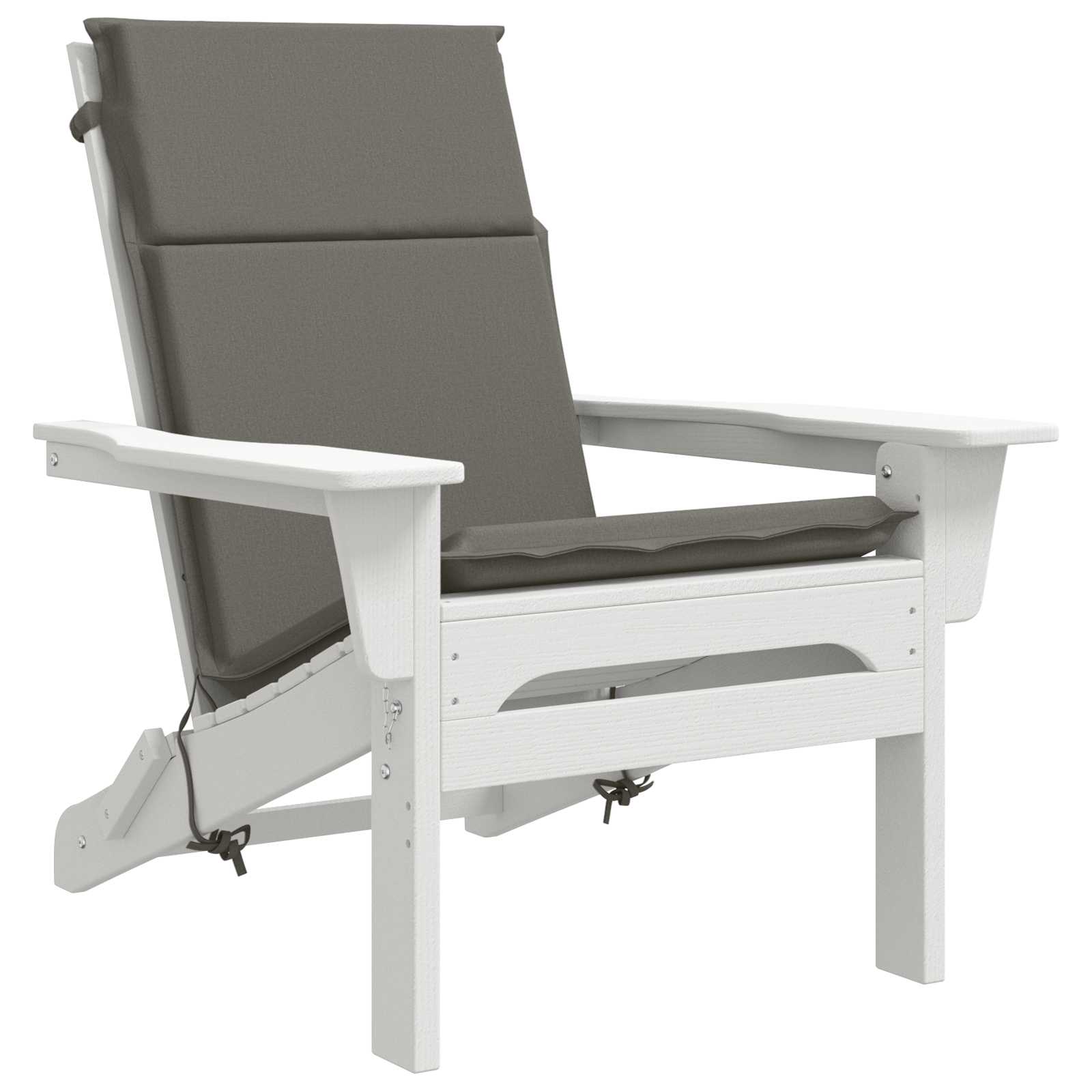 vidaXL - Kussen - voor - stoel - met - hoge - rug - GEMERT - 6 - st - 100% - Polyester - Grijs