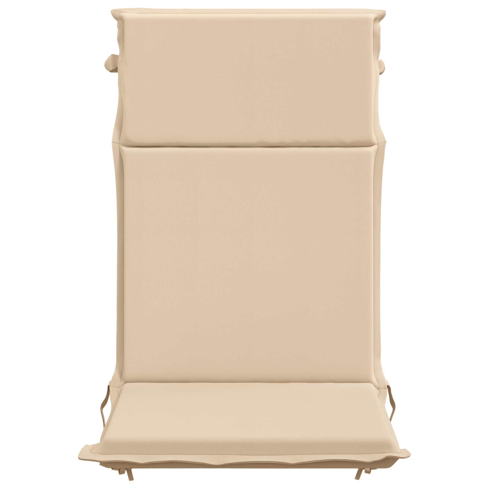 vidaXL Kussen voor stoel met hoge rug GEMERT 2 st 100% Polyester crème, foto 4