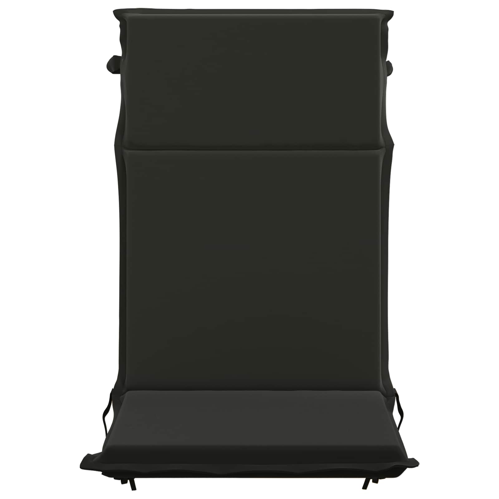 vidaXL Kussen voor stoel met hoge rug GEMERT 4 st 100% Polyester Zwart, foto 4