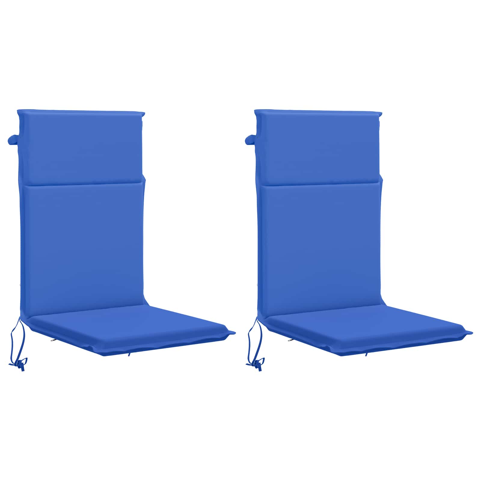 vidaXL Kussen voor stoel met hoge rug GEMERT 2 st 100% Polyester blauw, foto 3