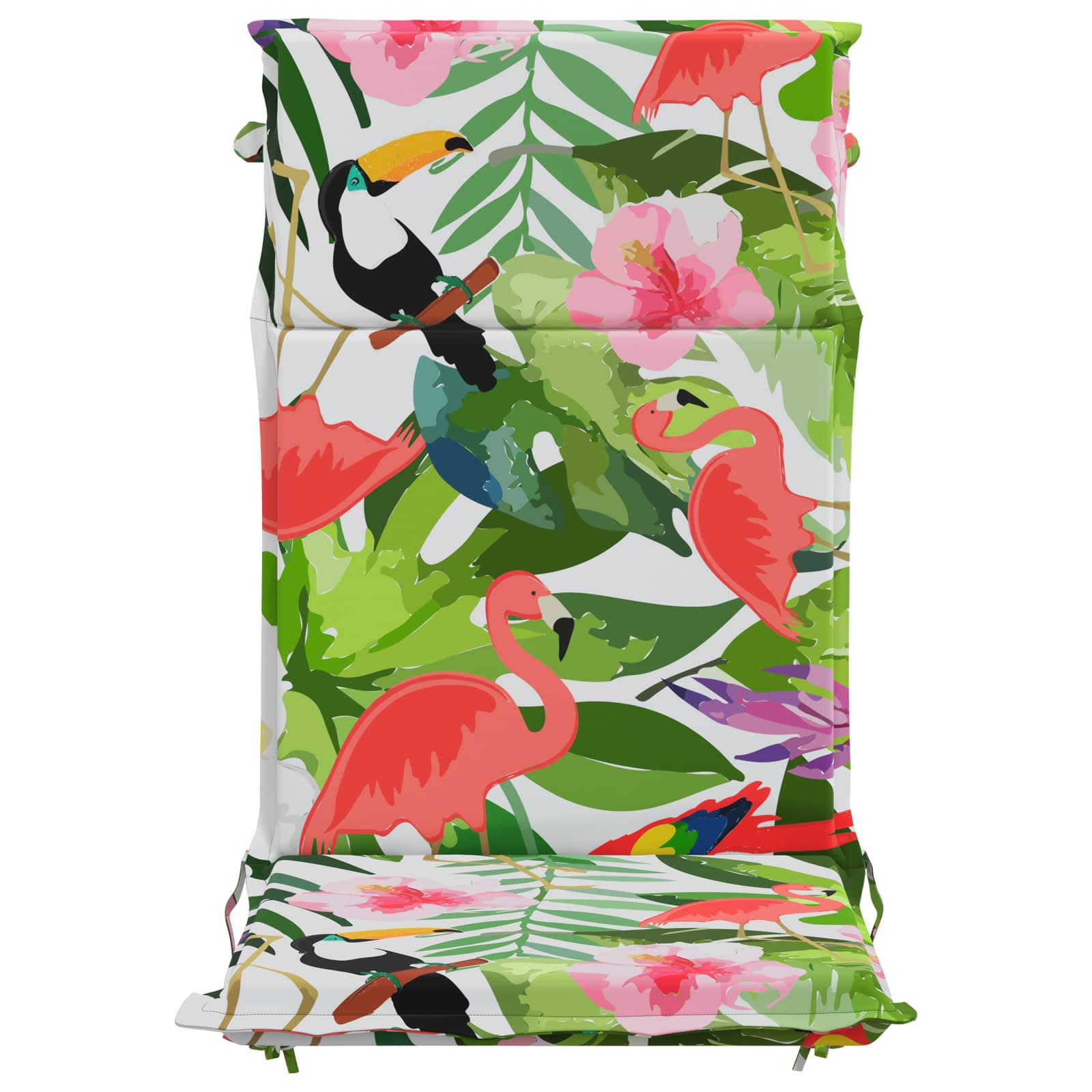vidaXL Kussen voor stoel met hoge rug GEMERT 4 st 100% Polyester meerkleurig, foto 4