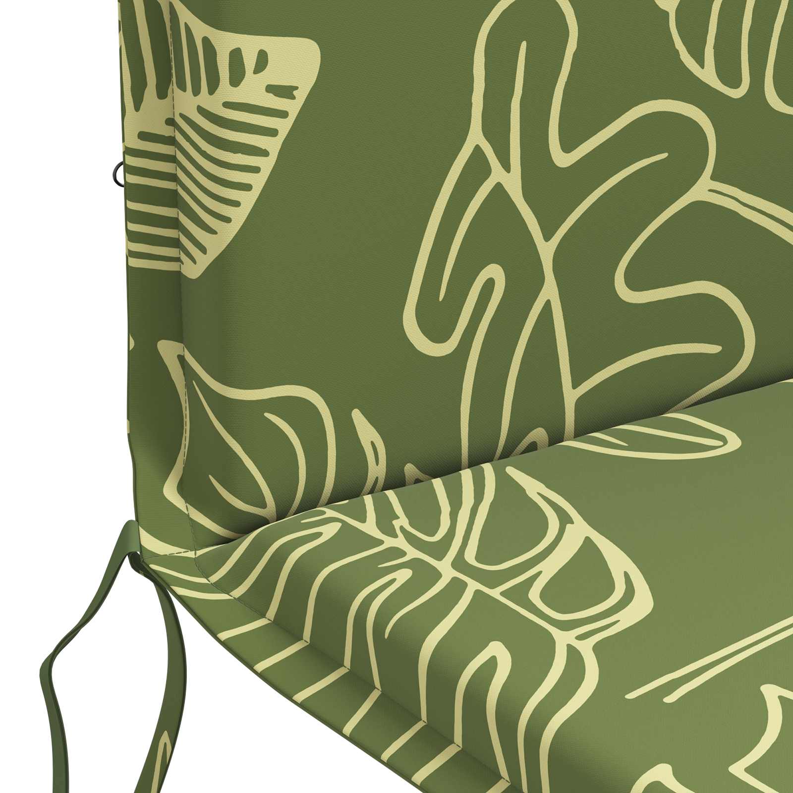 vidaXL Hochlehner-Auflage GEMERT 2 stk. 100 % Polyester Blattdesign – Bild 6