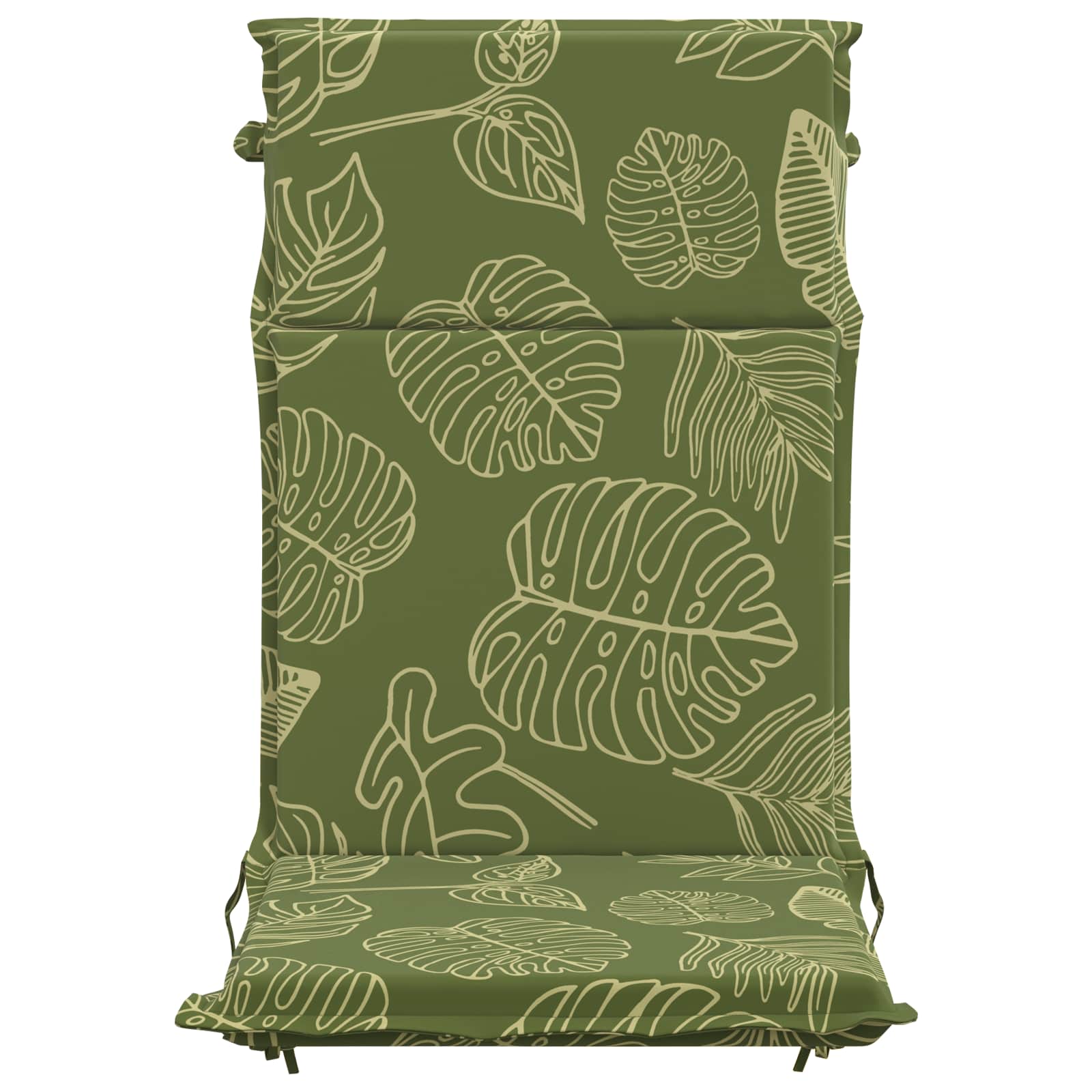 vidaXL Kussen voor stoel met hoge rug GEMERT 4 st 100% Polyester groen, foto 4