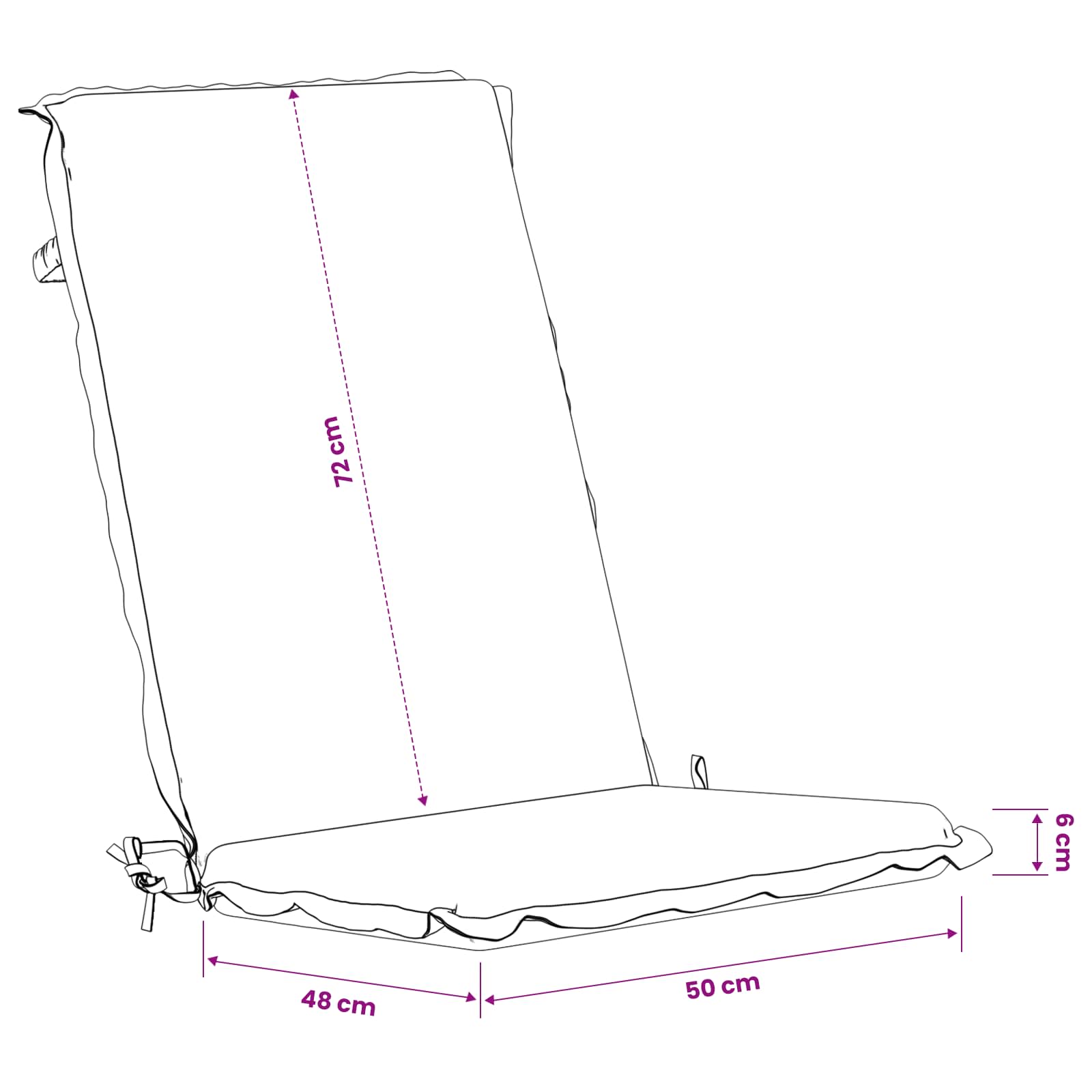 4-Delige Hoog Rug Bhair Kussens GEMERT 4 pcs 100% Polyester image 9