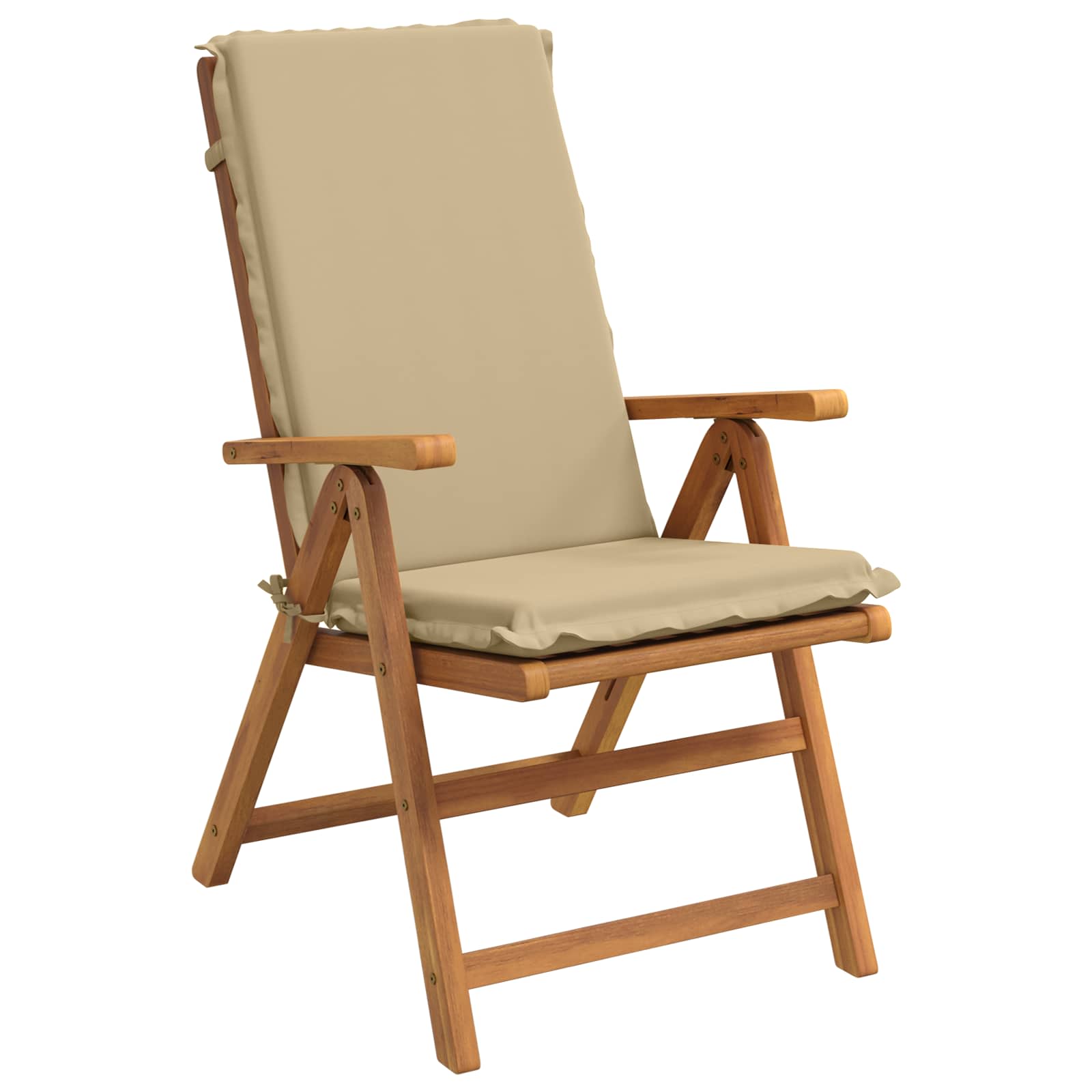 vidaXL Kussen voor stoel met hoge rug GEMERT 4 st 100% Polyester Beige, foto 2