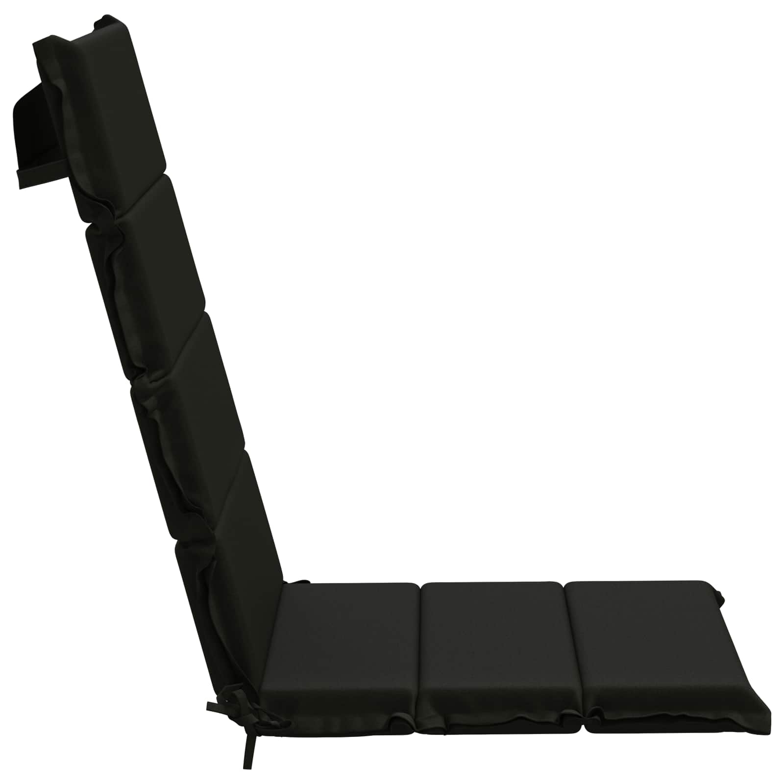 6-Delige Hoog Rug Bhair Kussens GEMERT 100% Polyester Zwart image 5