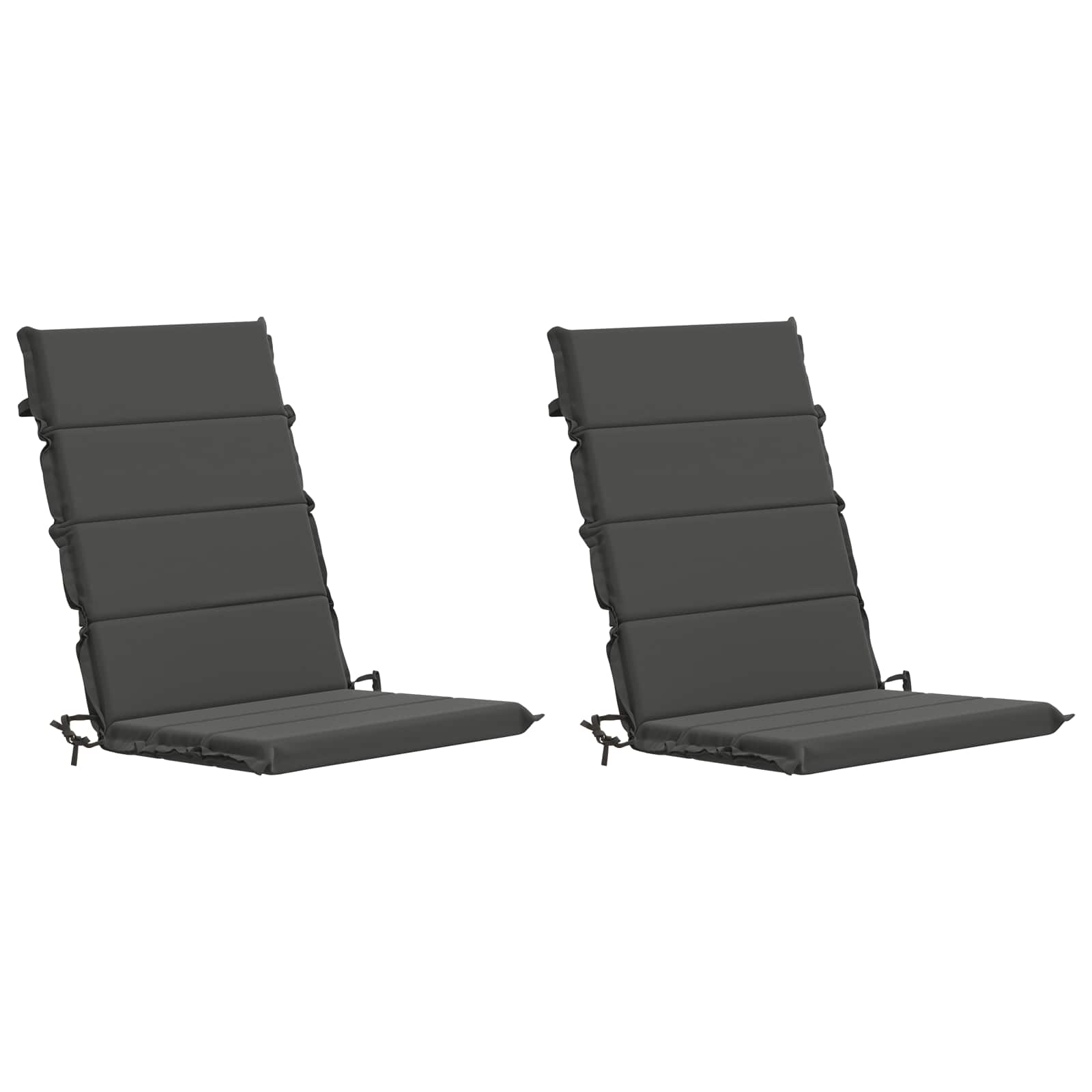 2-Delige Hoog Rug Bhair Kussens GEMERT 100% Polyester Antraciet image 2