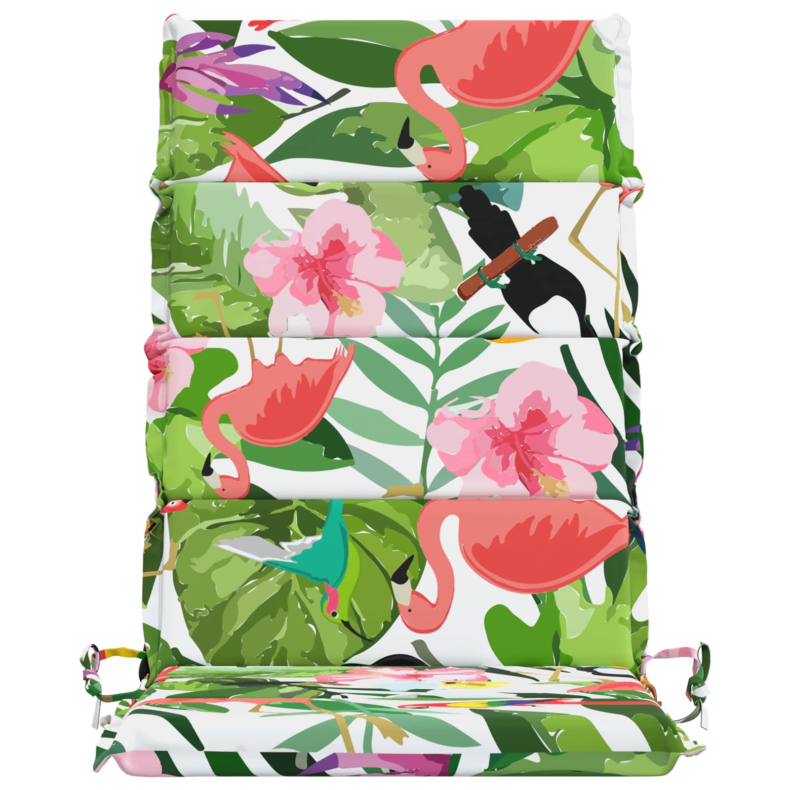 vidaXL Kussen voor stoel met hoge rug GEMERT 2 st 100% Polyester meerkleurig, foto 4