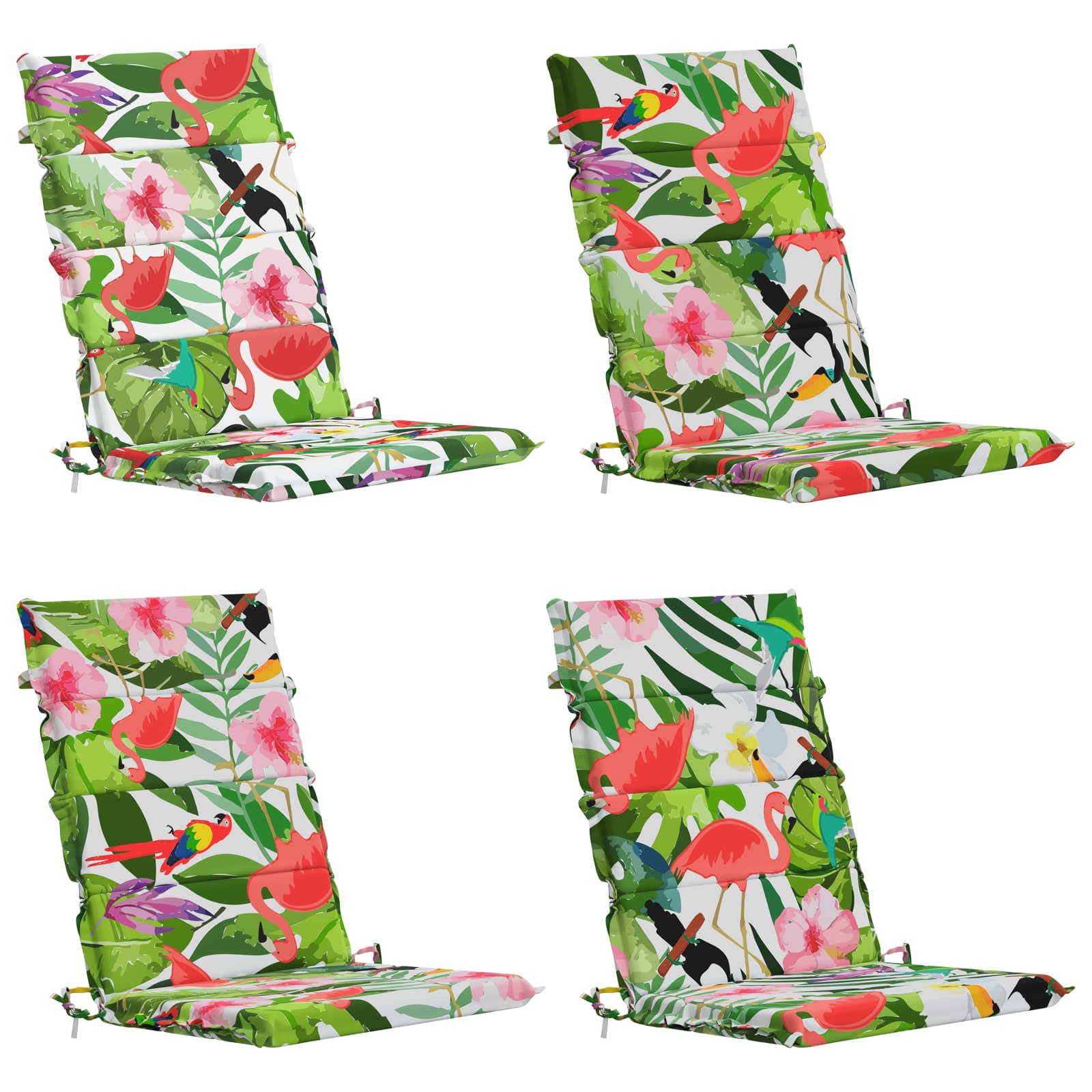 4-Delige Hoog Rug Bhair Kussens GEMERT 100% Polyester image 2