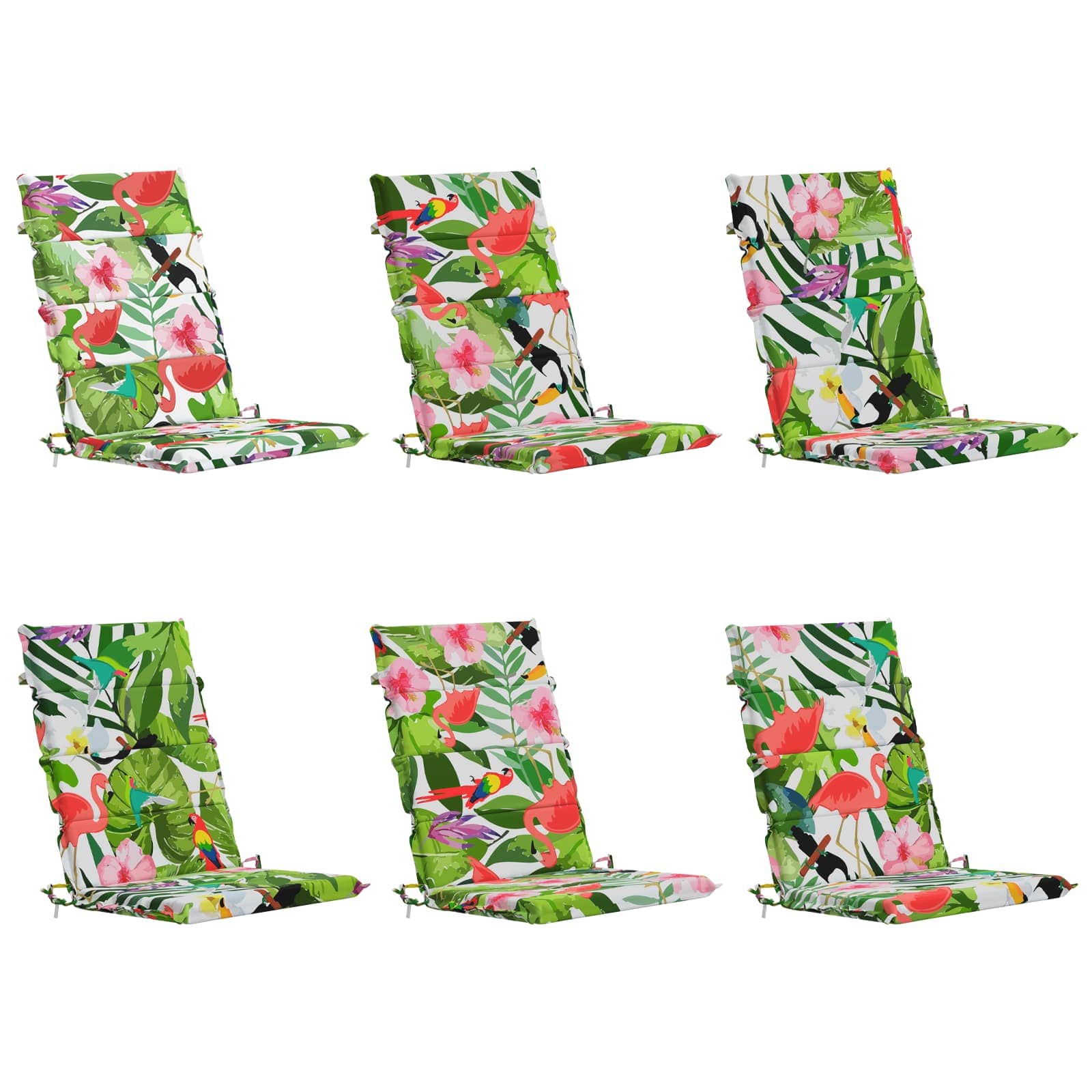 6-Delige Hoog Rug Bhair Kussens GEMERT 100% Polyester image 2