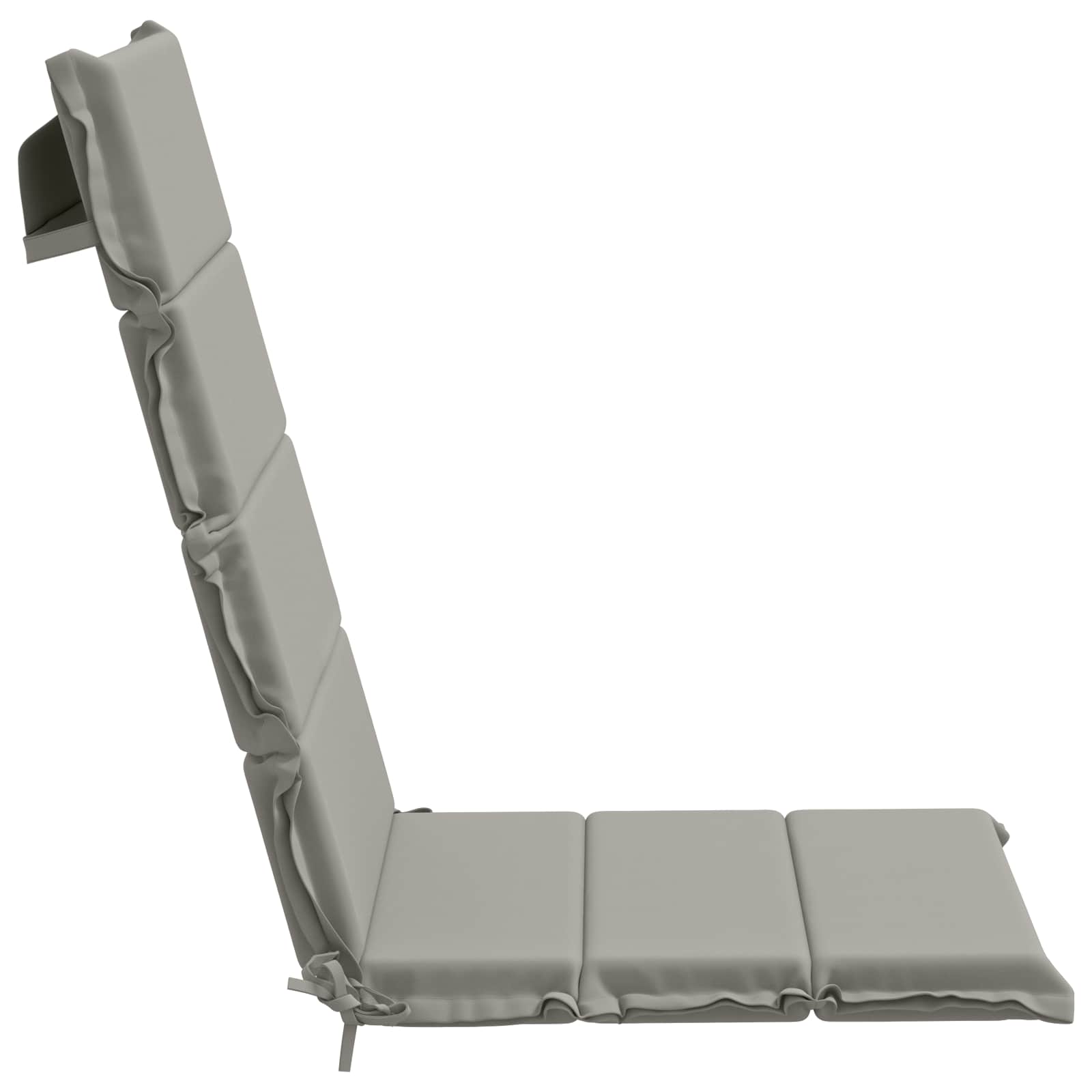 6-Delige Hoog Rug Bhair Kussens GEMERT 100% Polyester Grijs image 5