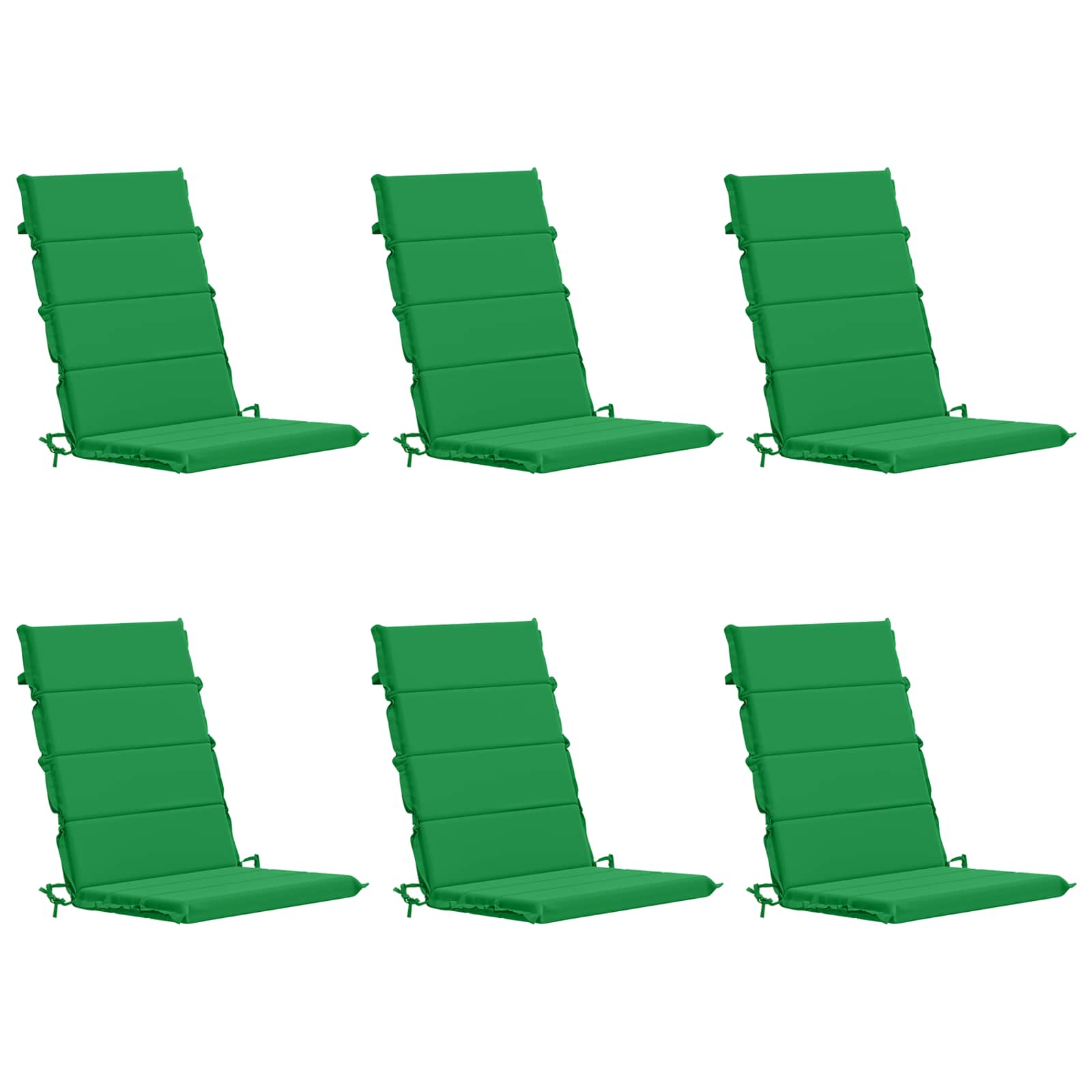 6-Delige Hoog Rug Bhair Kussens GEMERT 100% Polyester Groen image 2