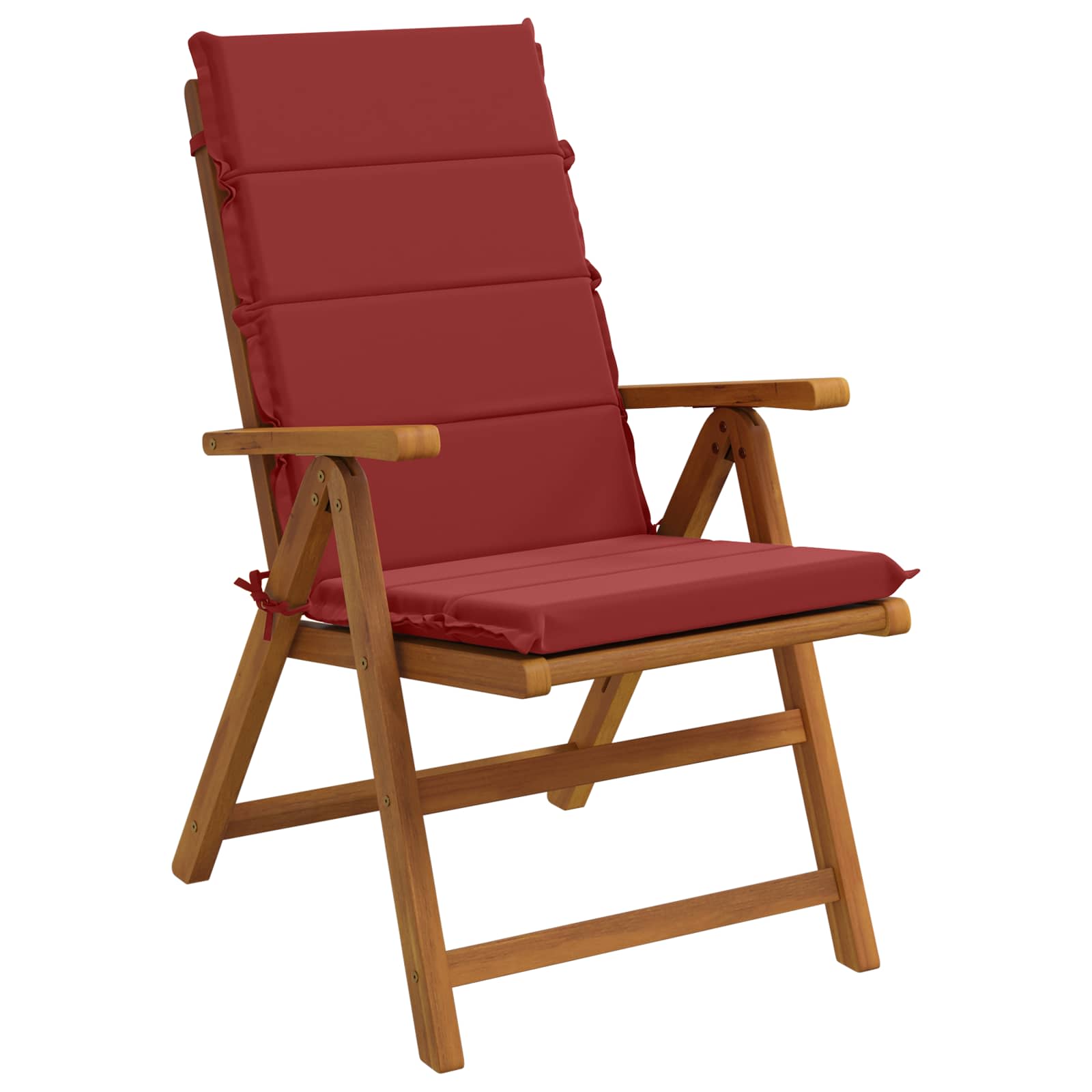 vidaXL Kussen voor stoel met hoge rug GEMERT 4 st 100% Polyester rood, foto 2