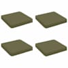 vidaXL 4-osalised istepad VUGHT 4 pcs 100% Pol&uuml;ester Oliiviroheline