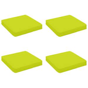 vidaXL 4-osalised istepad VUGHT 4 pcs 100% Pol&uuml;ester Hele roheline