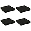 vidaXL 4-osalised istepad VUGHT 4 pcs 100% Pol&uuml;ester Must