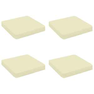vidaXL 4-osalised istepad VUGHT 4 pcs 100% Pol&uuml;ester Kreemjas
