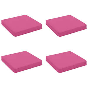 vidaXL 4-osalised istepad VUGHT 4 pcs 100% Pol&uuml;ester Roosa